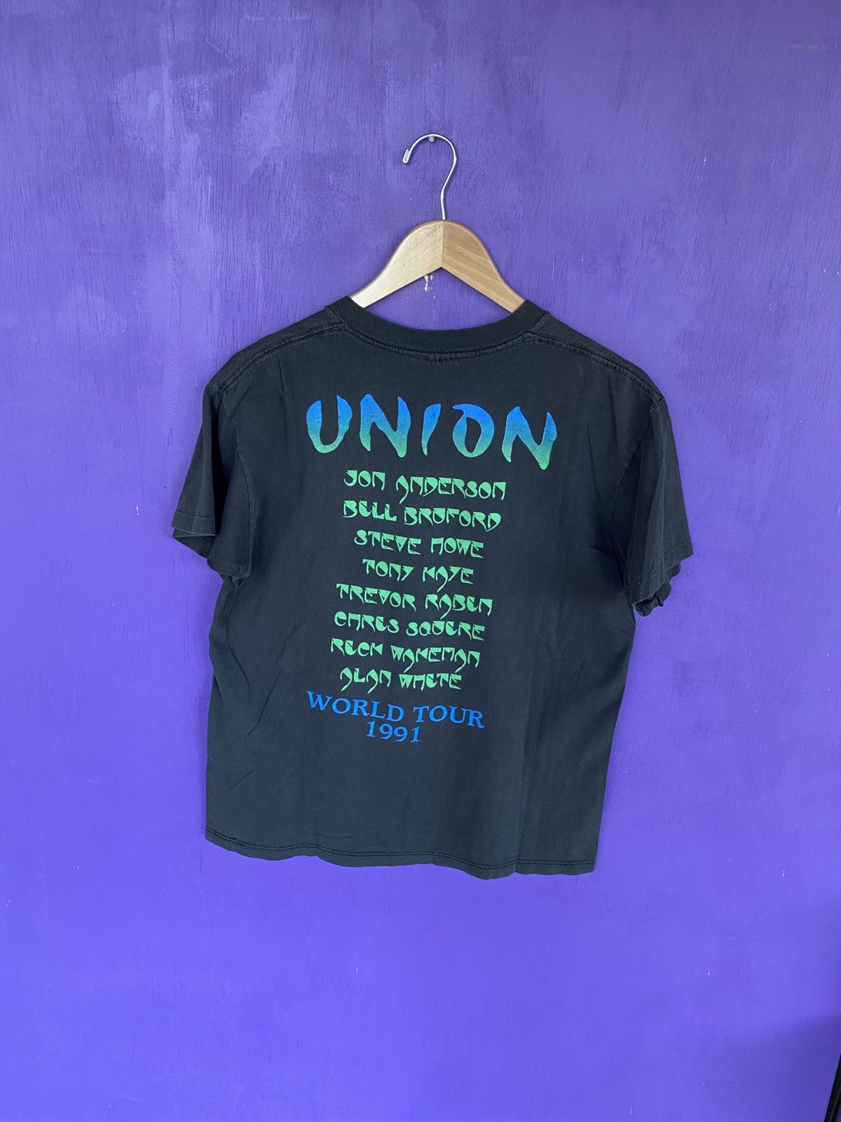 Band Tees Vintage 1991 YES union world tour tee Size US L / EU 52-54 / 3 - 2 Thumbnail
