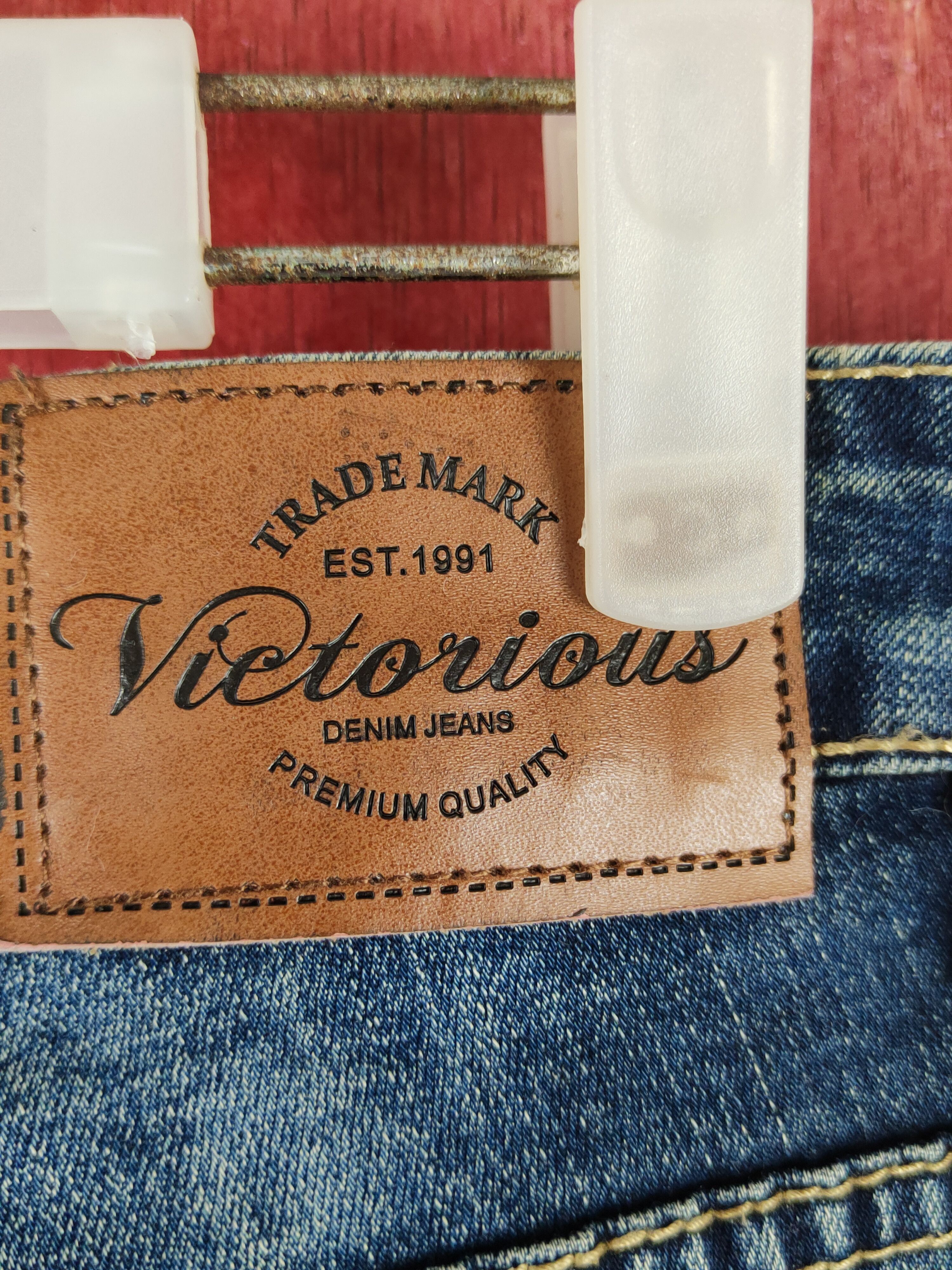 Japanese Brand Victorious bikers Distressed Ripped Skinny Jeans #S2309 Size US 34 / EU 50 - 8 Thumbnail