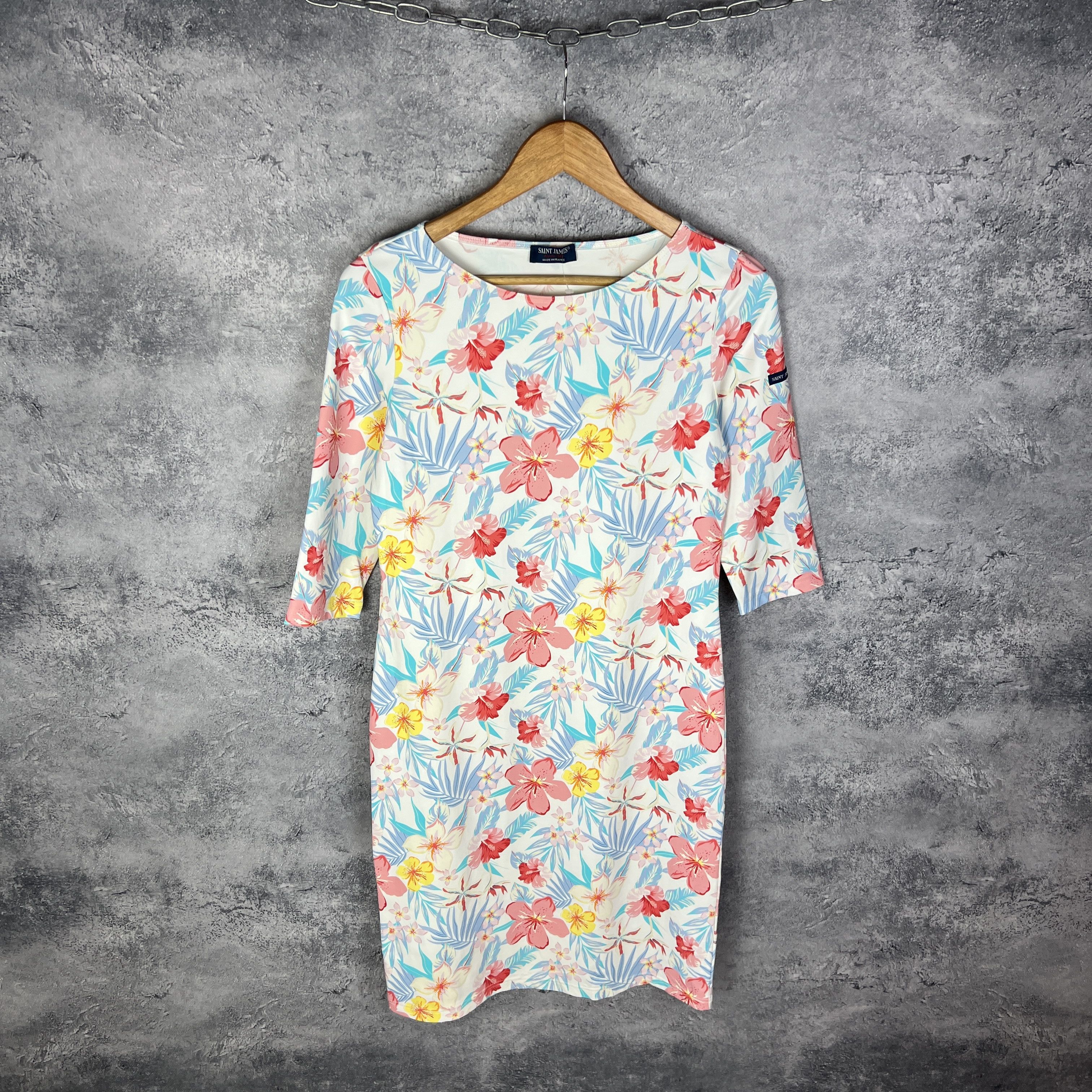Saint James × Vintage Saint James Women's Dress Flowers Size 8 Polyamide Size M / US 6-8 / IT 42-44 - 1 Thumbnail