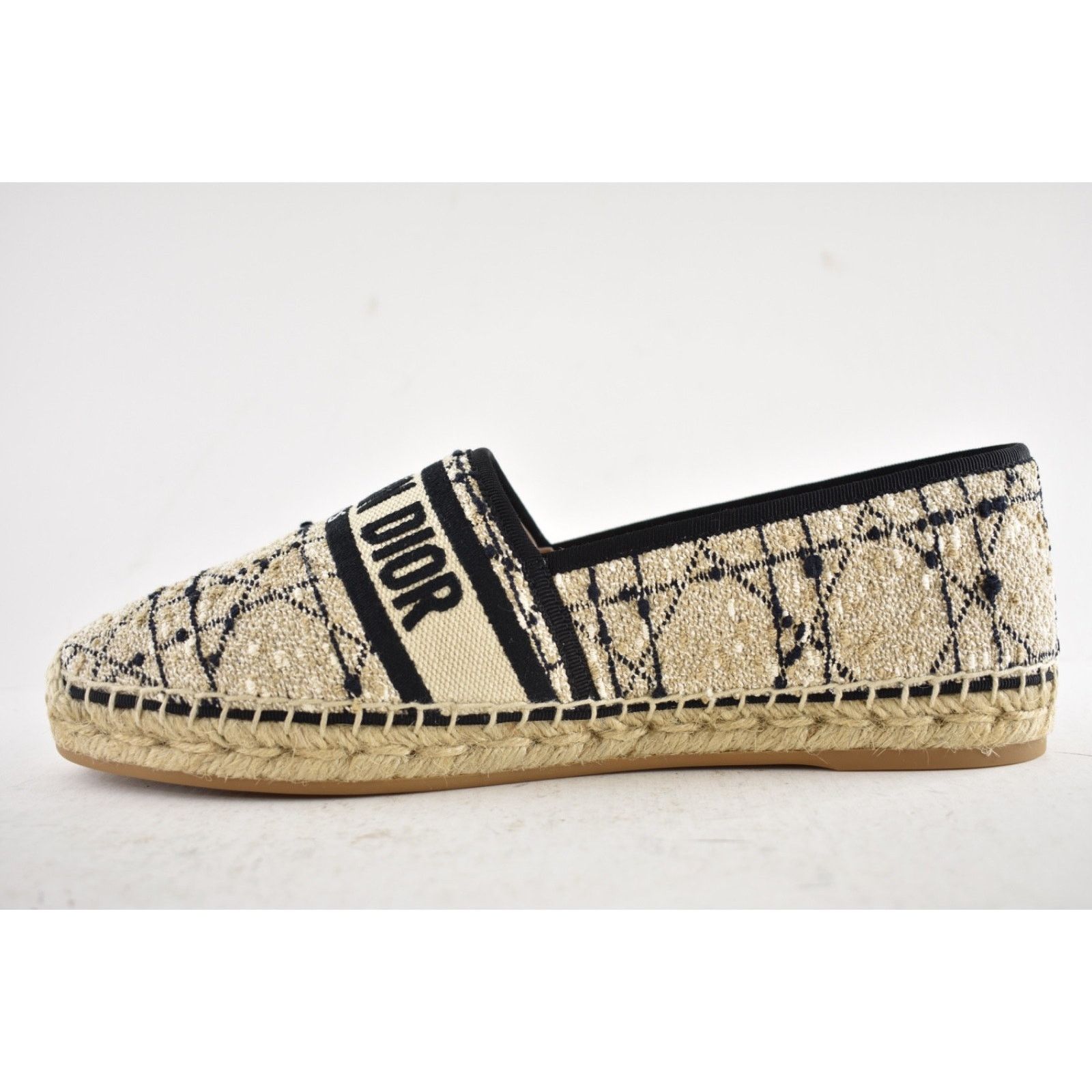 Dior Dior Granville Beige Black Cannage Tweed Embroidered Logo Size US 12 / IT 42 - 15 Thumbnail