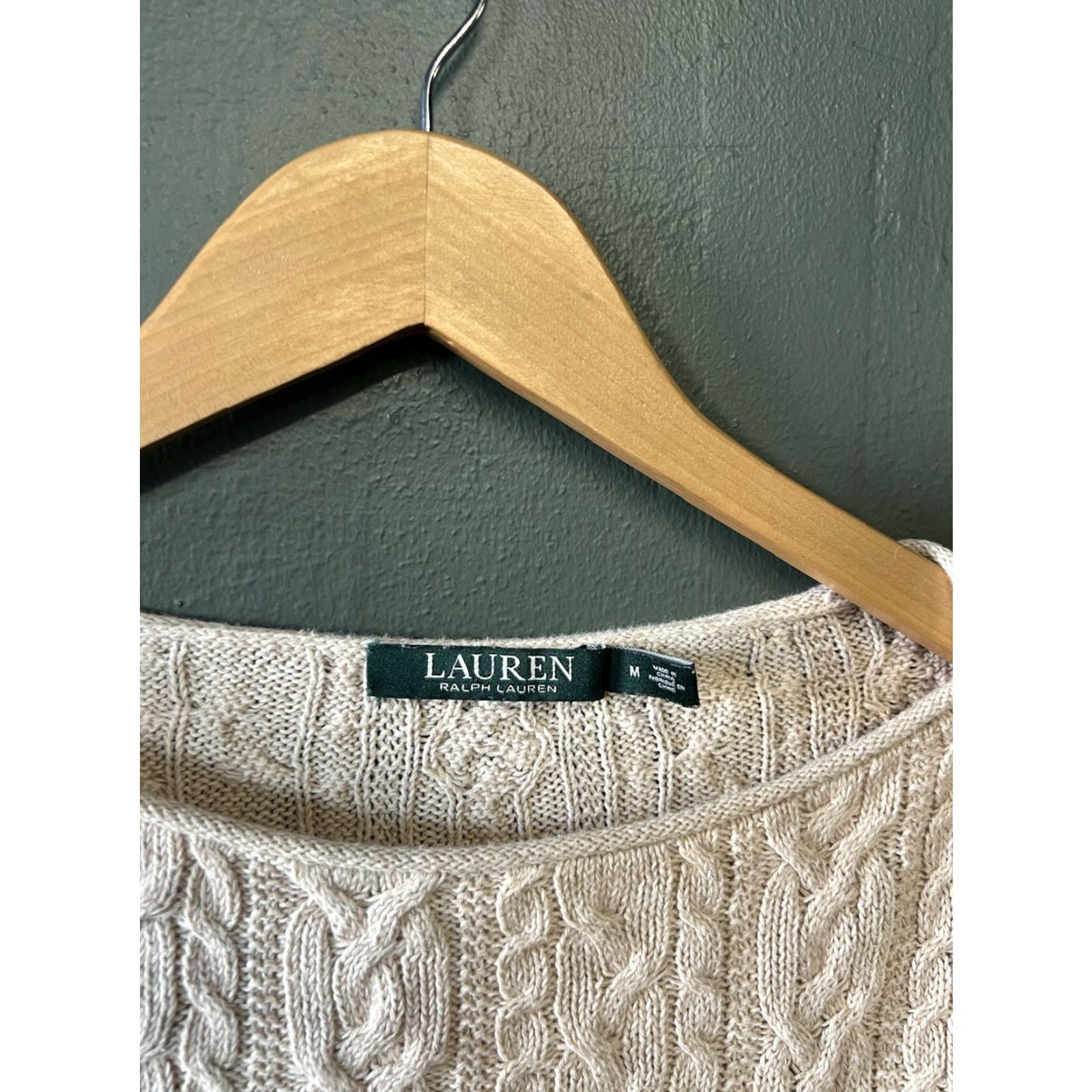 Ralph Lauren Lauren Ralph Lauren Womens Knit Long Sleeve Sweatshirt Size Medium Brown Crew Neck Pullover Sweatshirt Knit Womens M Brown 90s? Size M / US 6-8 / IT 42-44 - 3 Thumbnail
