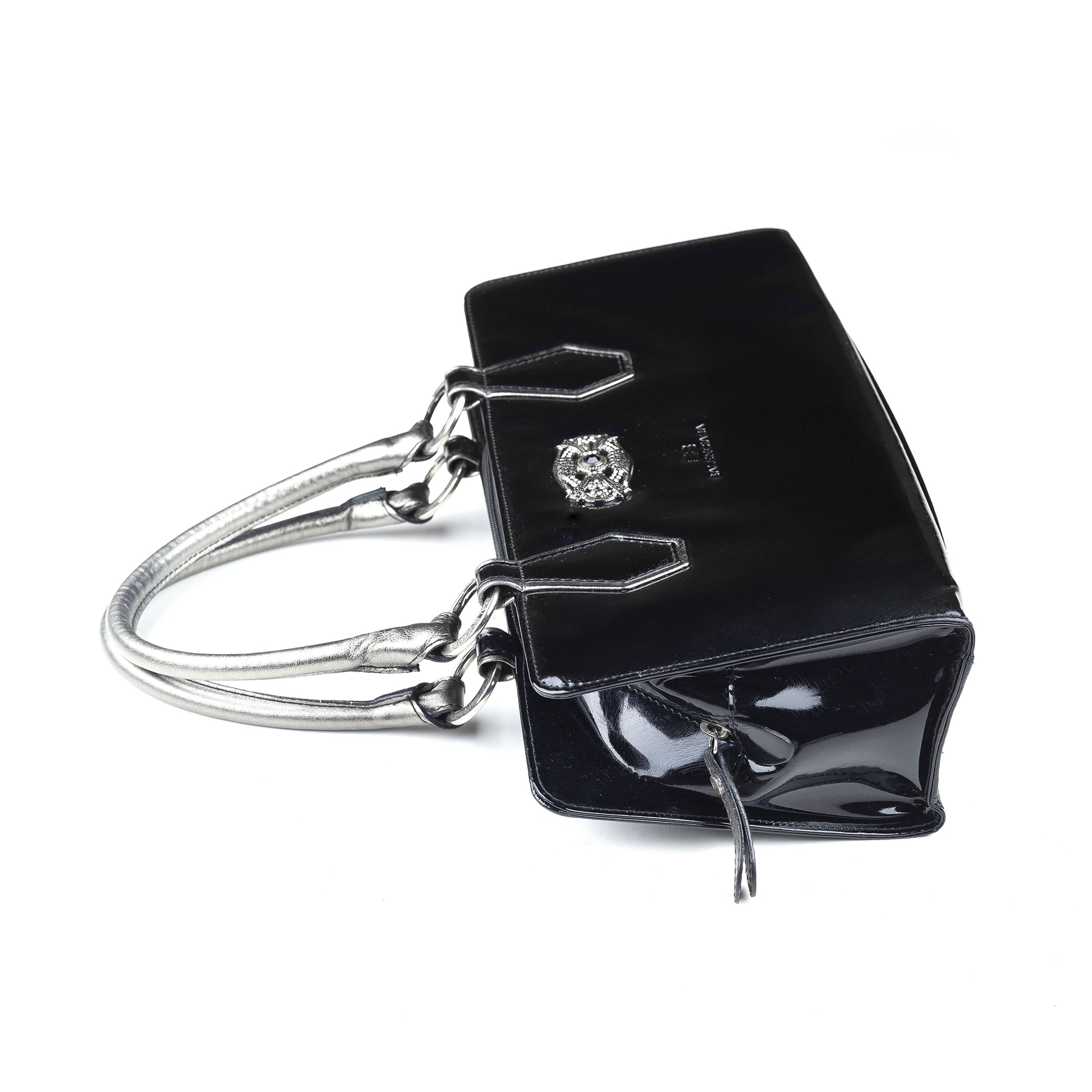 Balenciaga Balenciaga Paris Black Patent Leather Vintage Shoulder Bag Size ONE SIZE - 3 Thumbnail