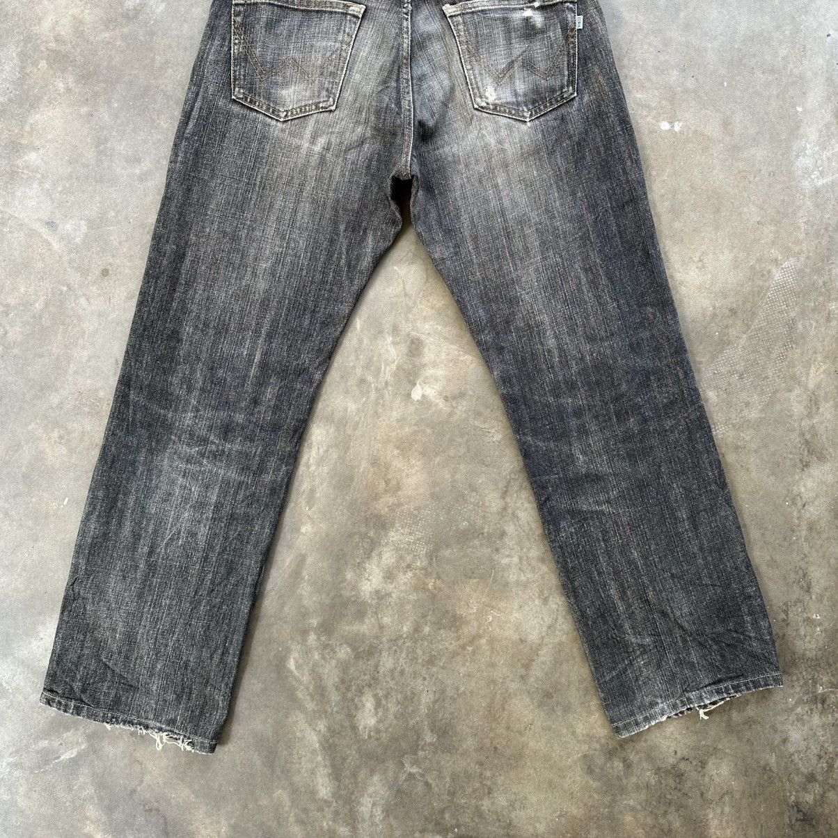 Japanese Brand Vintage Edwin Faded Black Denim Jean Pant W29 Size US 29 - 10 Thumbnail