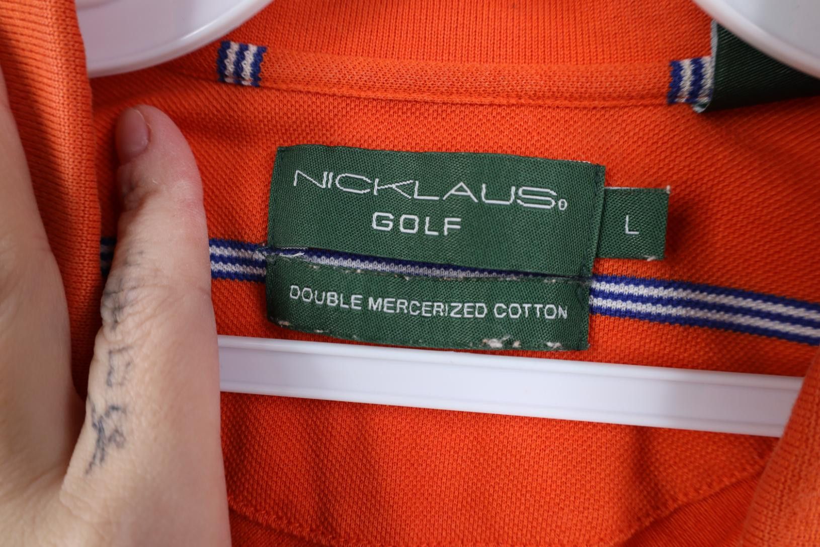 Vintage Vintage 90s Streetwear Knit Collared Golf Polo Shirt Orange Size US L / EU 52-54 / 3 - 9 Thumbnail
