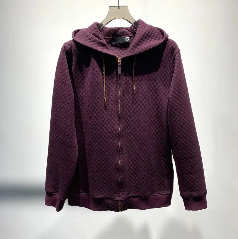 Givenchy Givenchy Men's Hooded Zip-Up Jacket in Burgundy 0089 Size US M / EU 48-50 / 2 - 1 Thumbnail