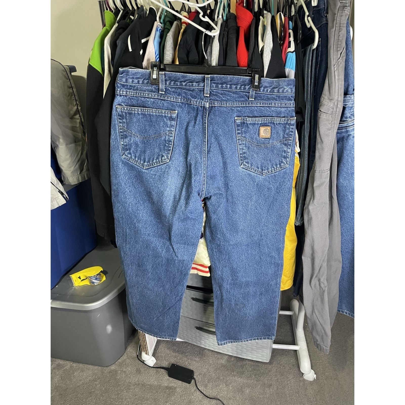 Carhartt Size 40 X 30- Carhartt Jeans Men's Blue Denim Relaxed Fit Size US 40 / EU 56 - 2 Thumbnail