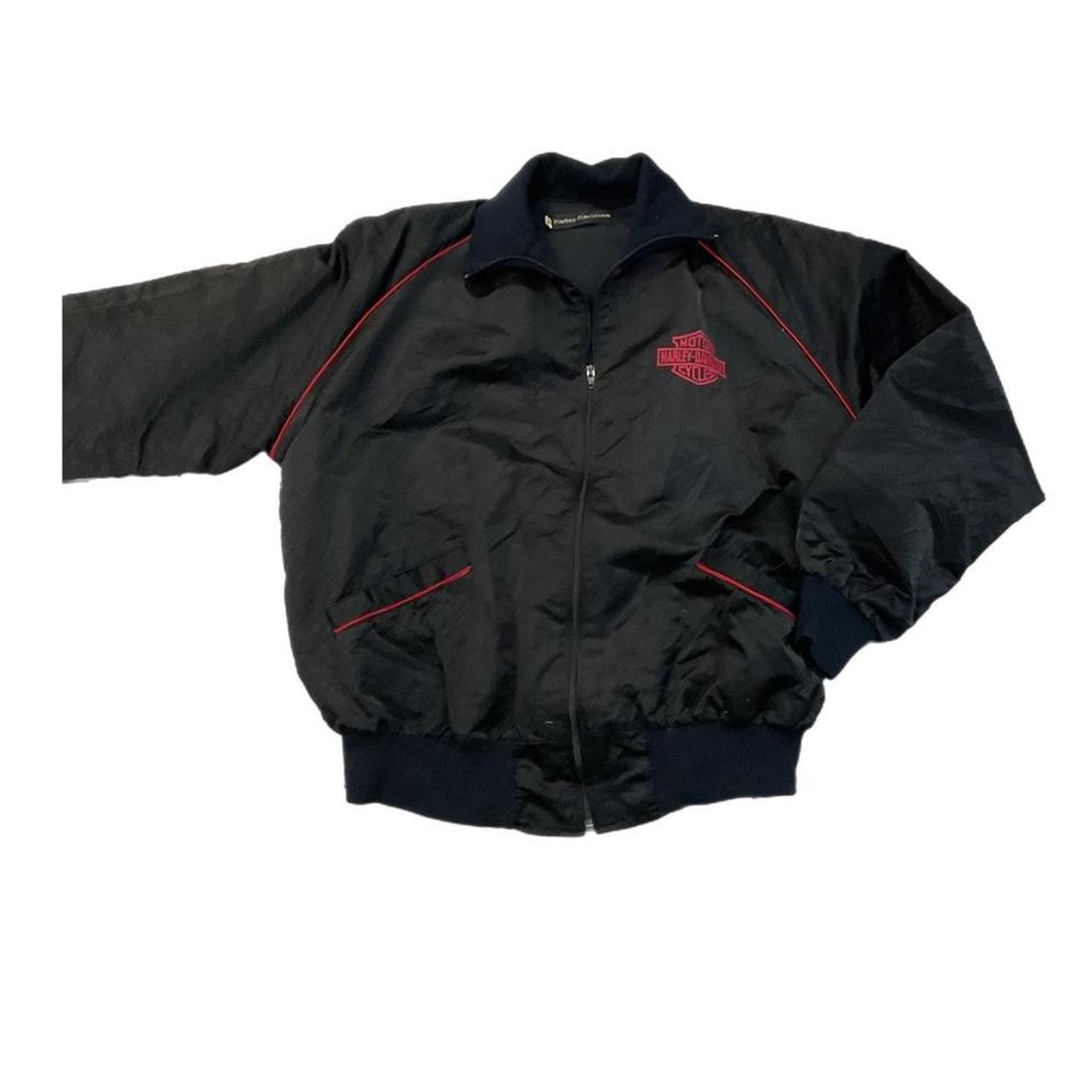 Harley Davidson Vintage Harley Davidson Satin Jacket Embroidered Logo Size US XL / EU 56 / 4 - 1 Thumbnail
