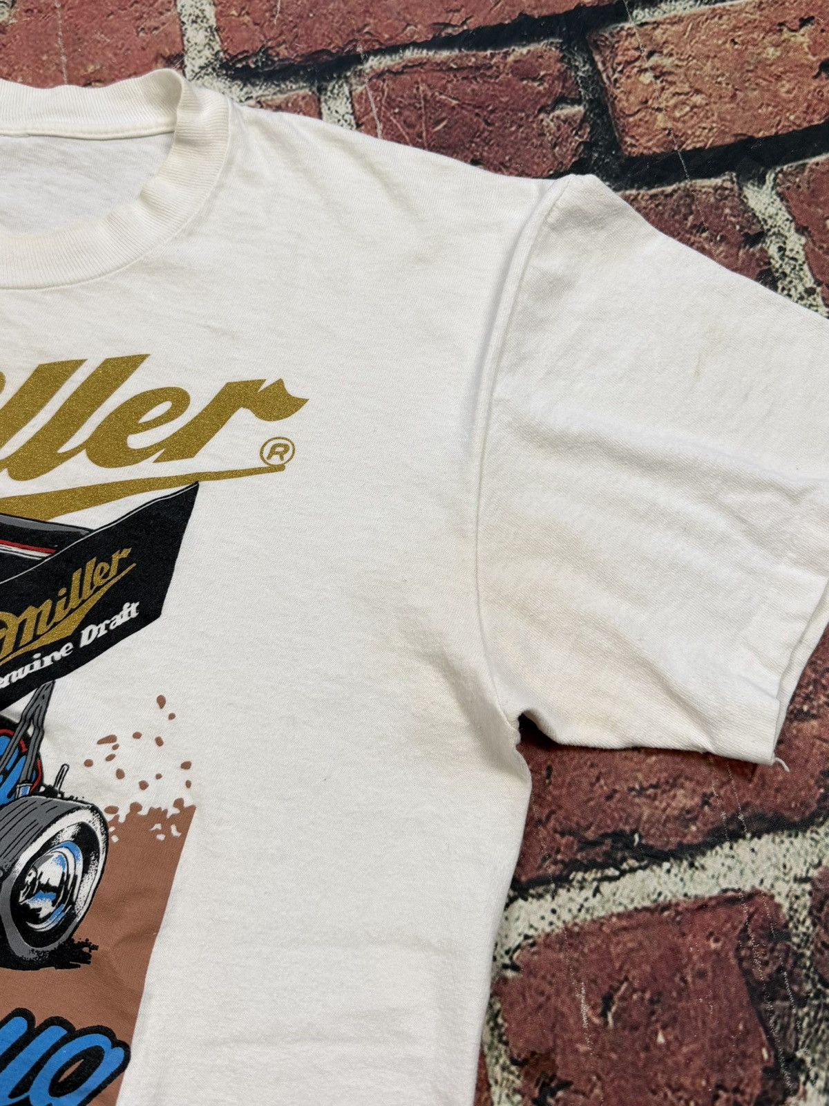 Other Vintage Sprint Car Racing Miller MGD Beer Doug Zucco T-Shirt Size US L / EU 52-54 / 3 - 9 Thumbnail