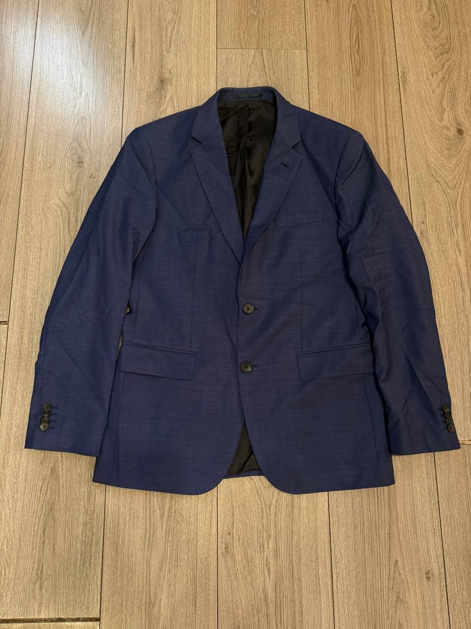 Hugo Boss Blazer Men 38r Blue Super 130s Guabello