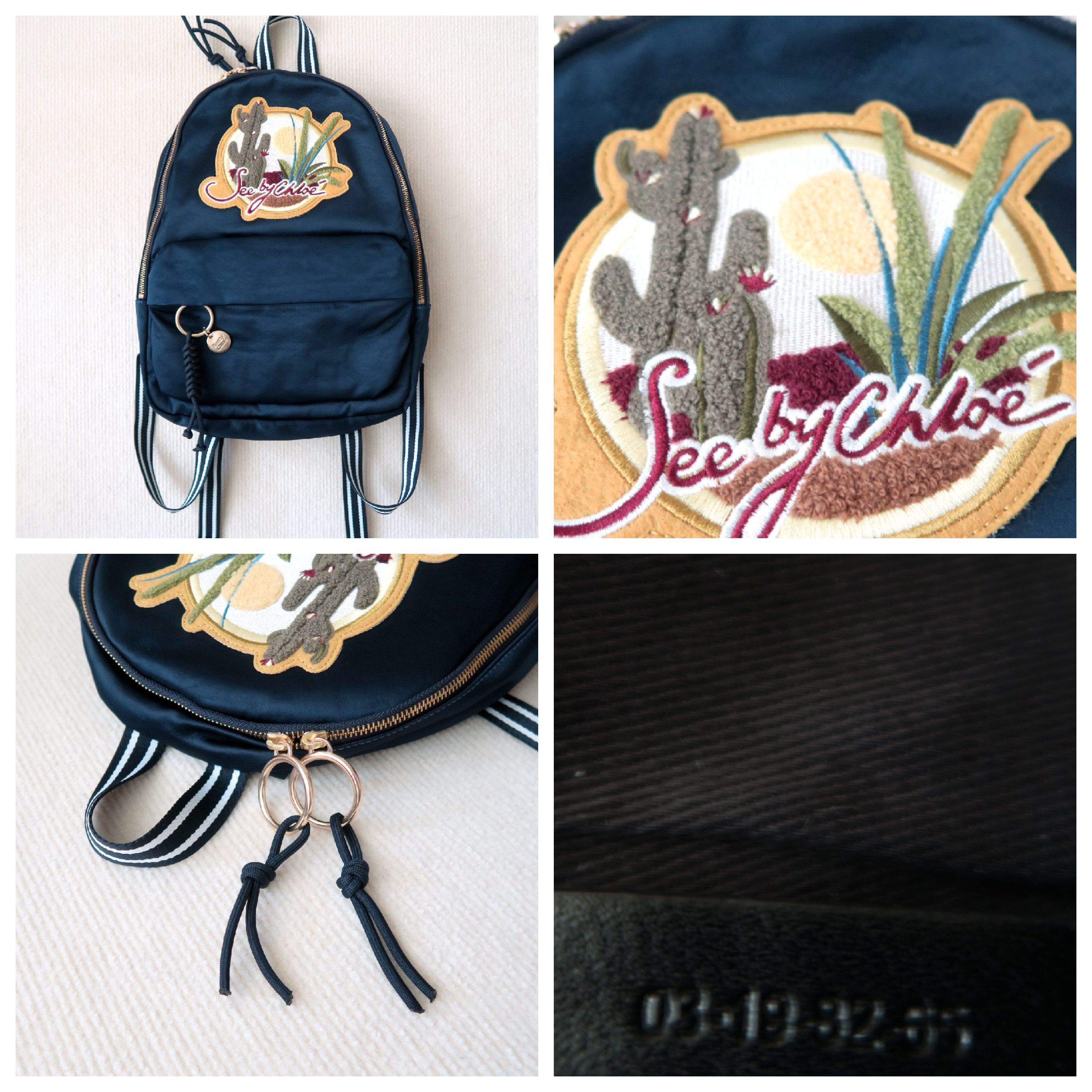 See by Chloe See by Chloe Tropical Sunset Satin Backpack Size ONE SIZE - 14 Thumbnail