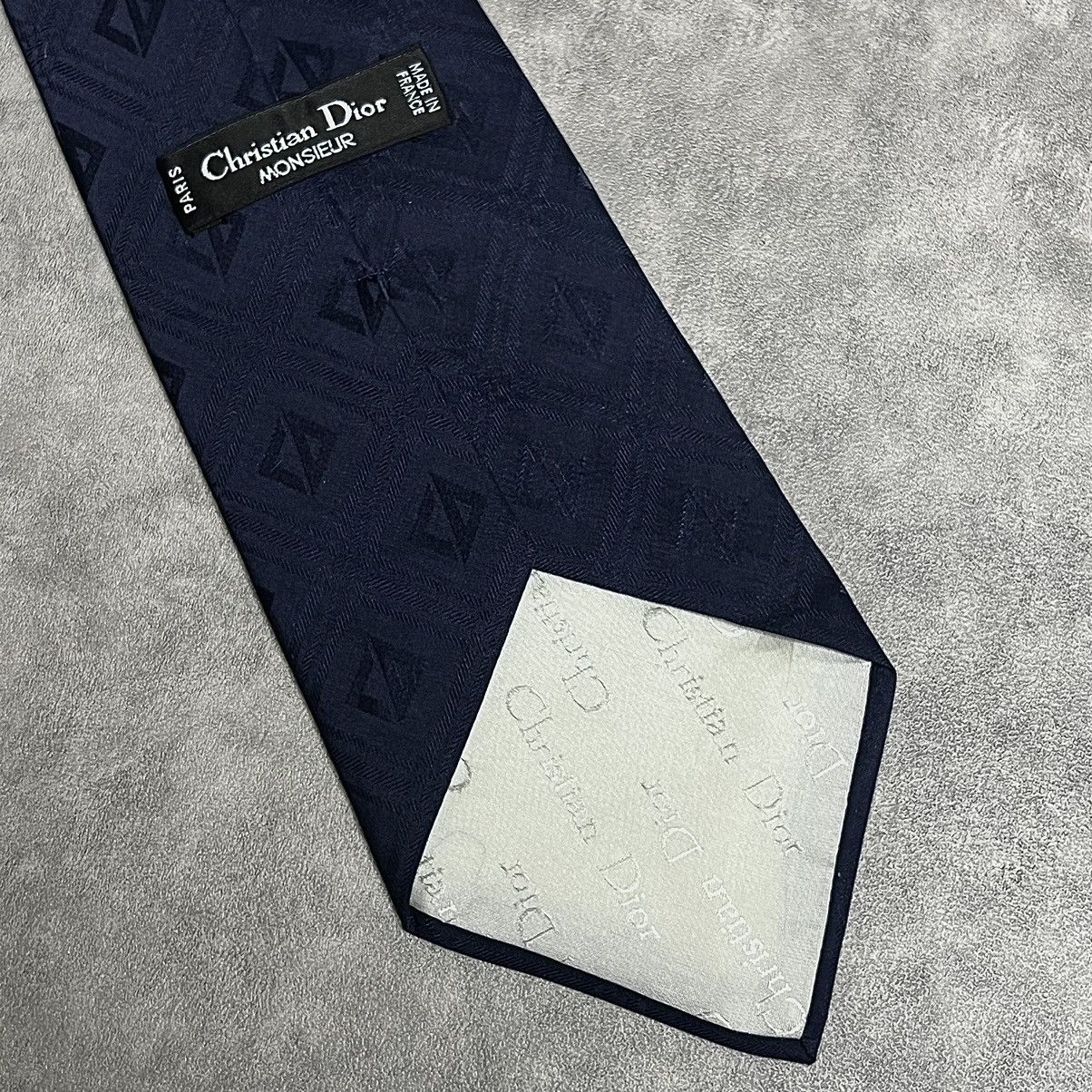 Christian Dior Monsieur Christian Dior Monsieur monogram diamond logo tie Size ONE SIZE - 8 Thumbnail