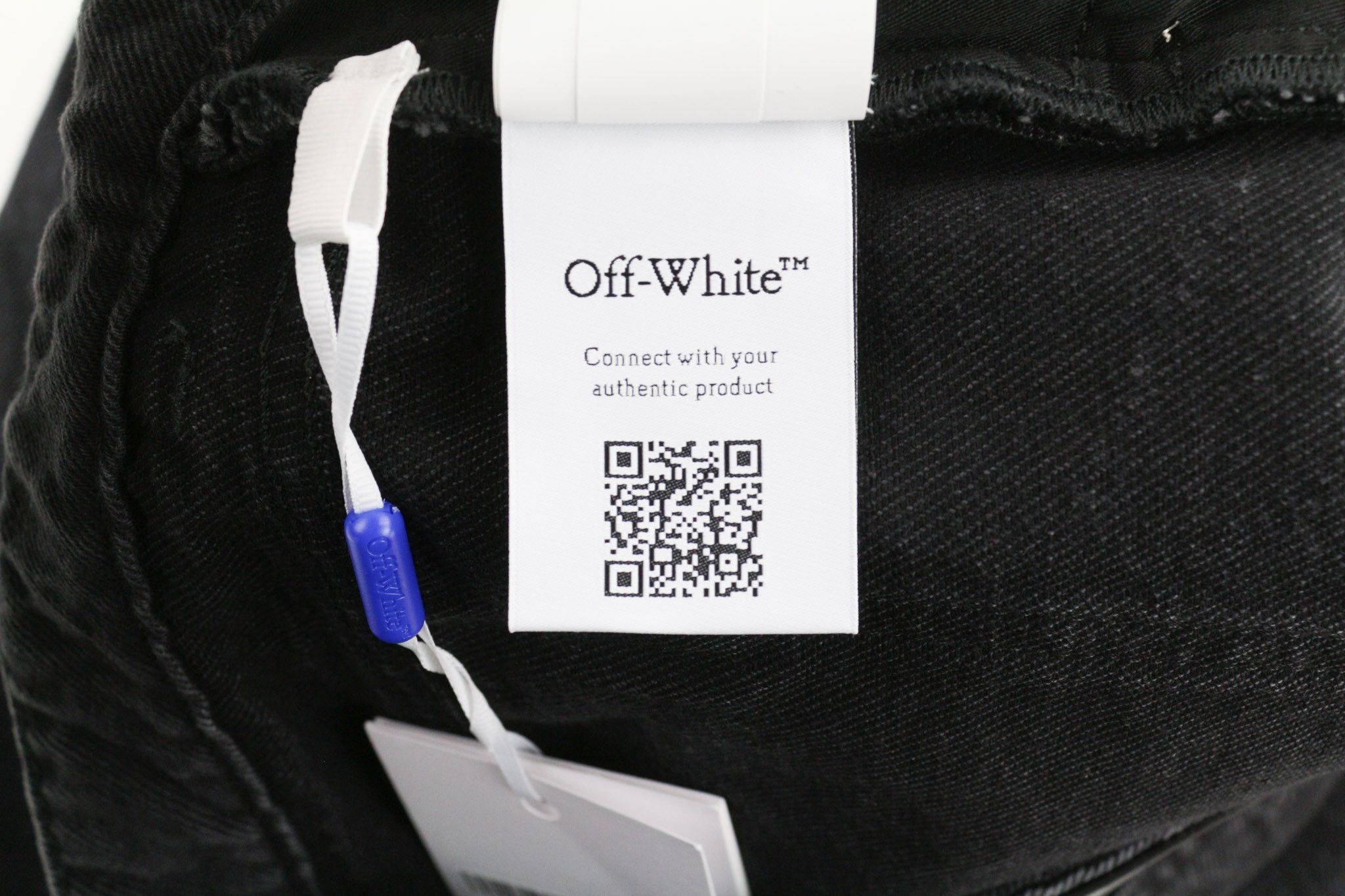 Off-White W28 Slim Flared Cotton Vintage Black 80244 Size 28" / US 6 / IT 42 - 10 Thumbnail