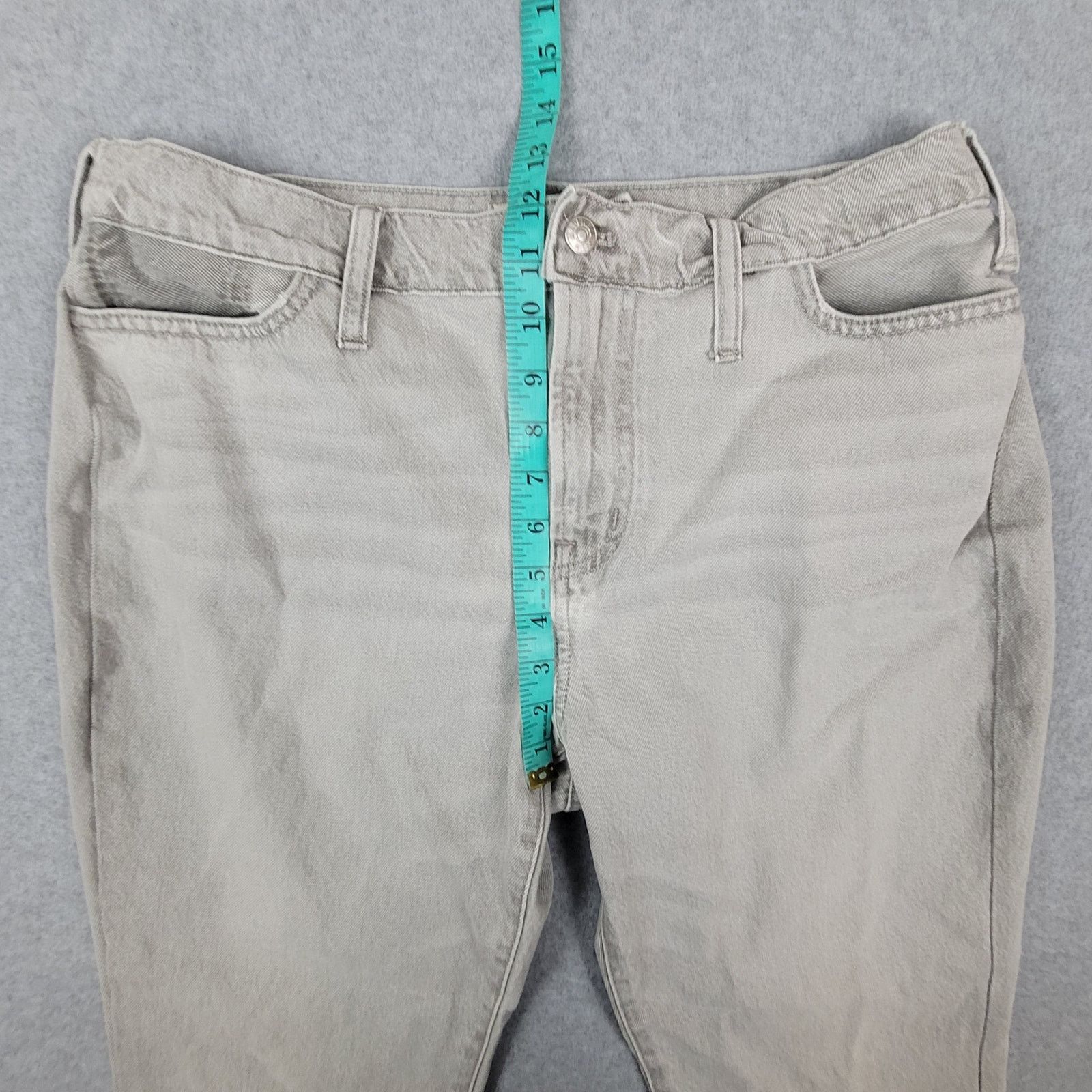 Madewell Madewell 32x26 Perfect Vintage Gray Back Pocket Distressed Size 32" / US 10 / IT 46 - 12 Thumbnail