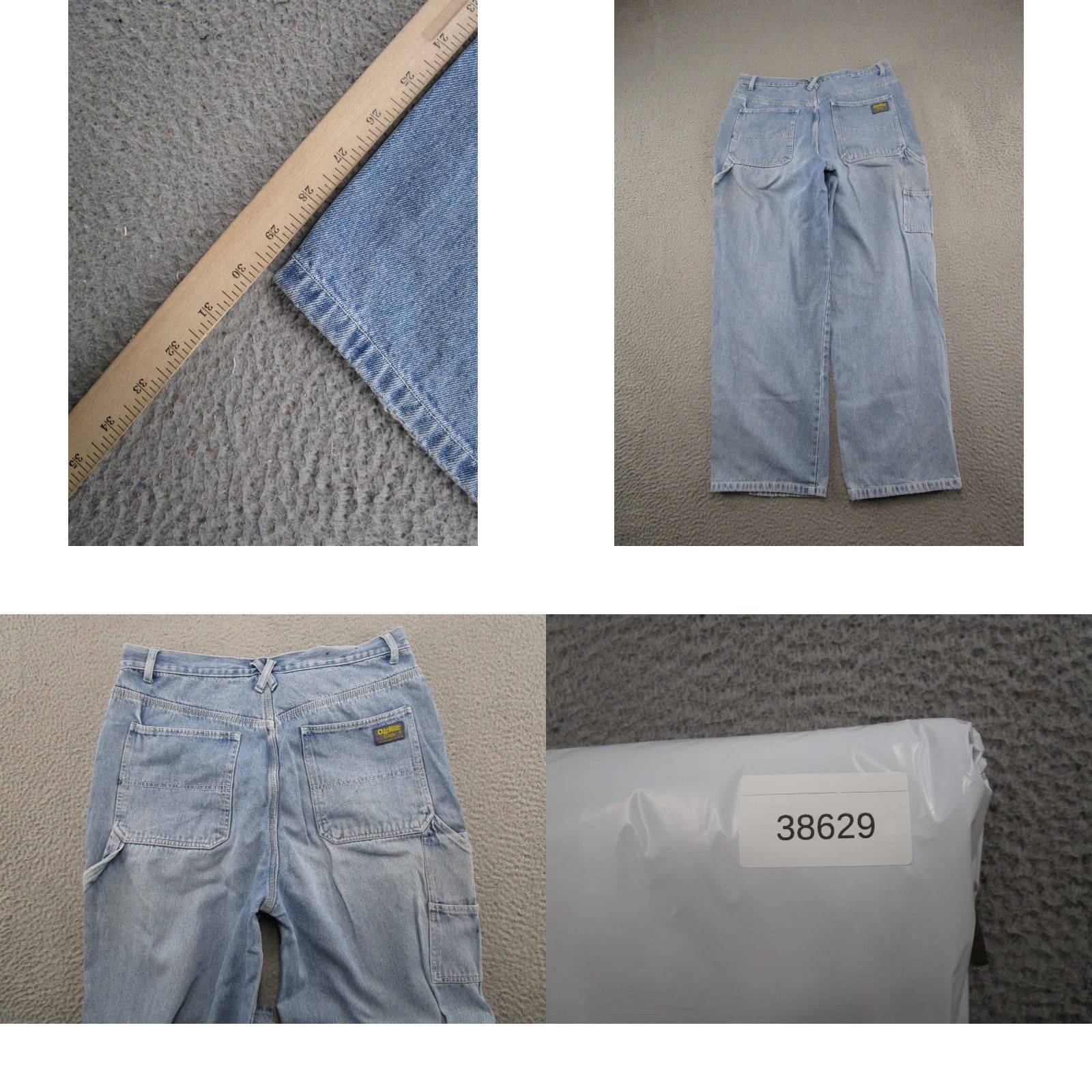 Vintage VINTAGE OshKosh B'gosh Carpenter Jeans Mens 36x30 Medium Wash Denim 5-Pocket 90s Style Size US 36 / EU 52 - 9 Thumbnail