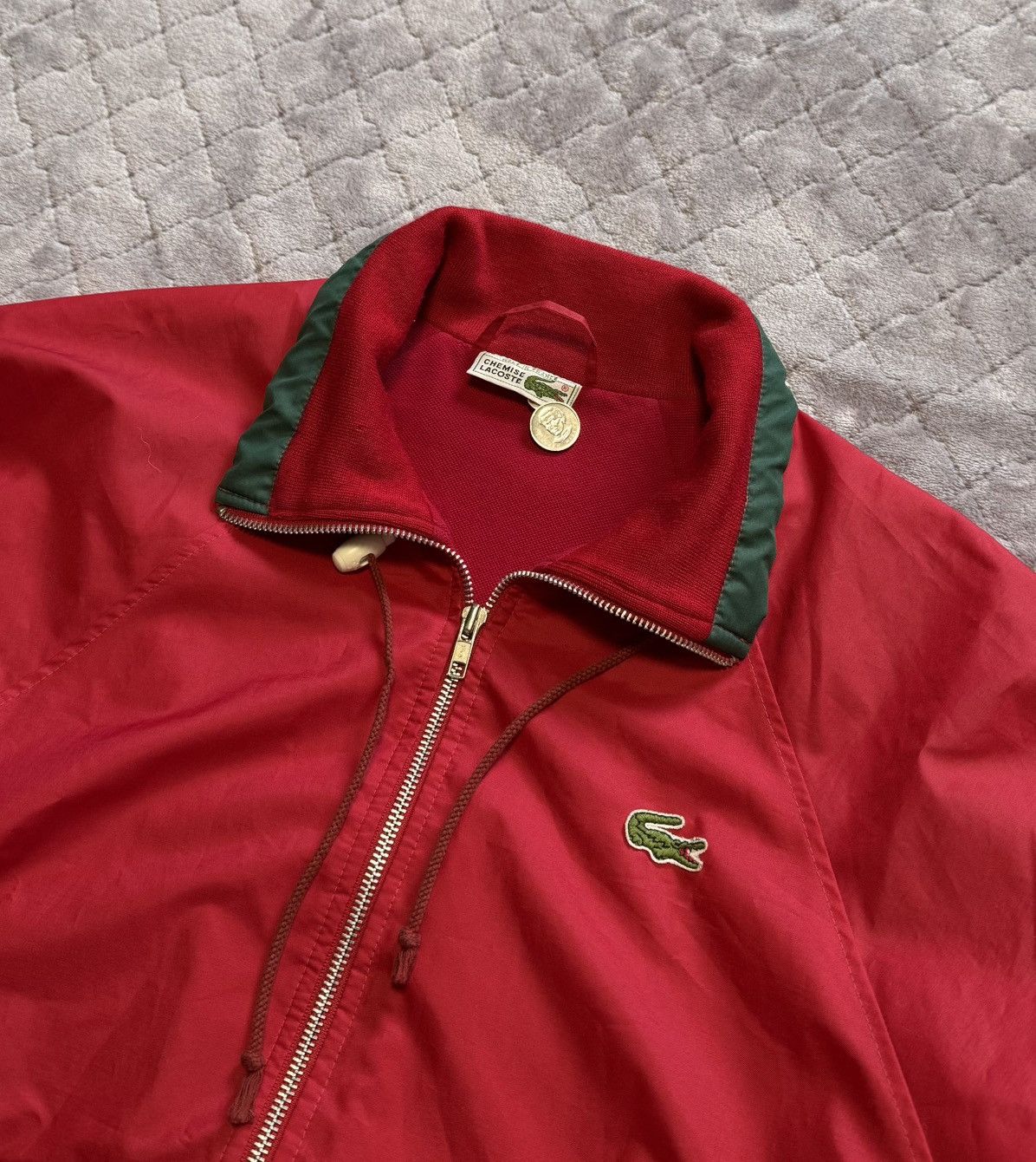 Lacoste × Vintage Vintage 80s Lacoste Bomber Jacket Size US L / EU 52-54 / 3 - 5 Thumbnail