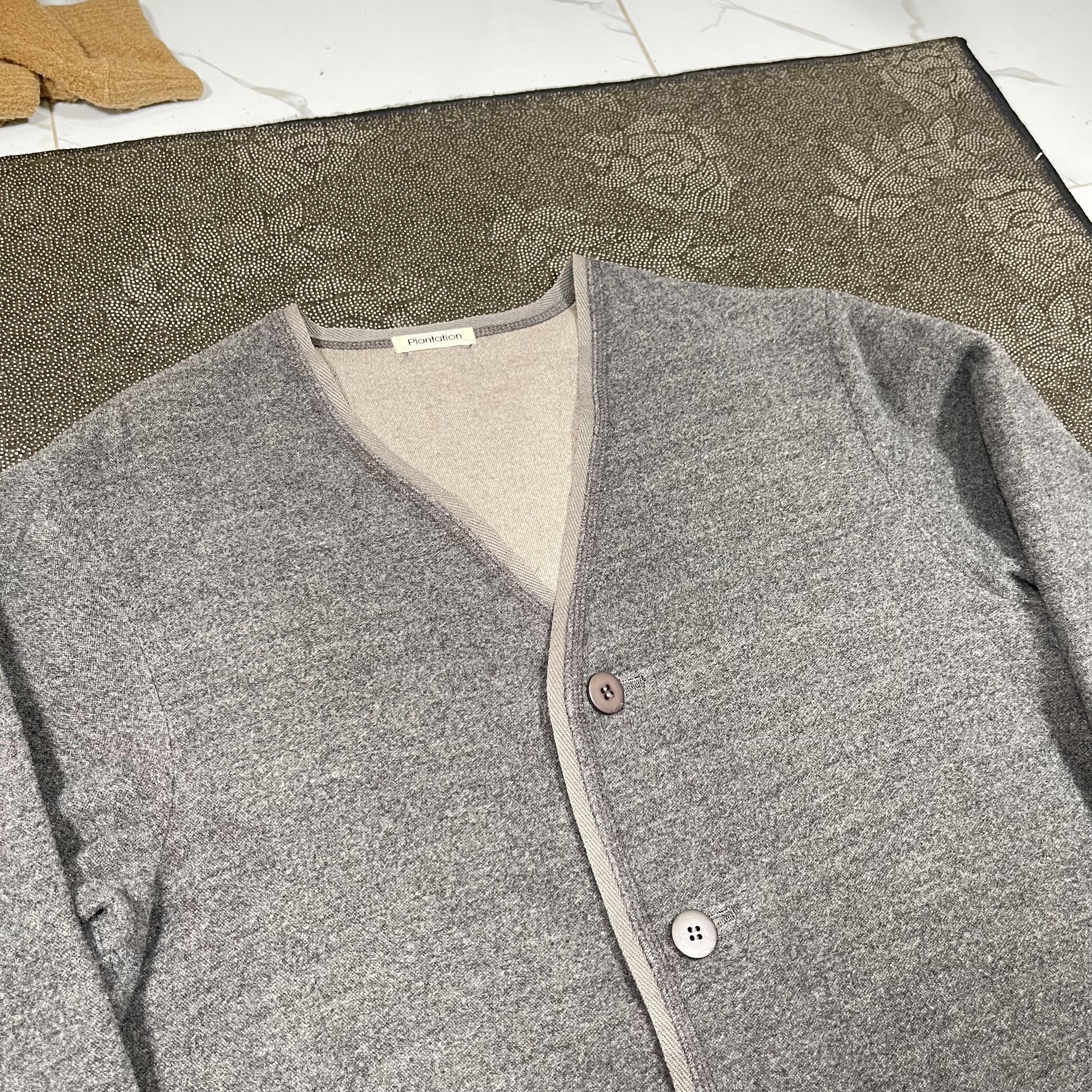 Issey Miyake Issey Miyake Plantation 1990s Wool Minimalist Cardigan Size US M / EU 48-50 / 2 - 4 Thumbnail