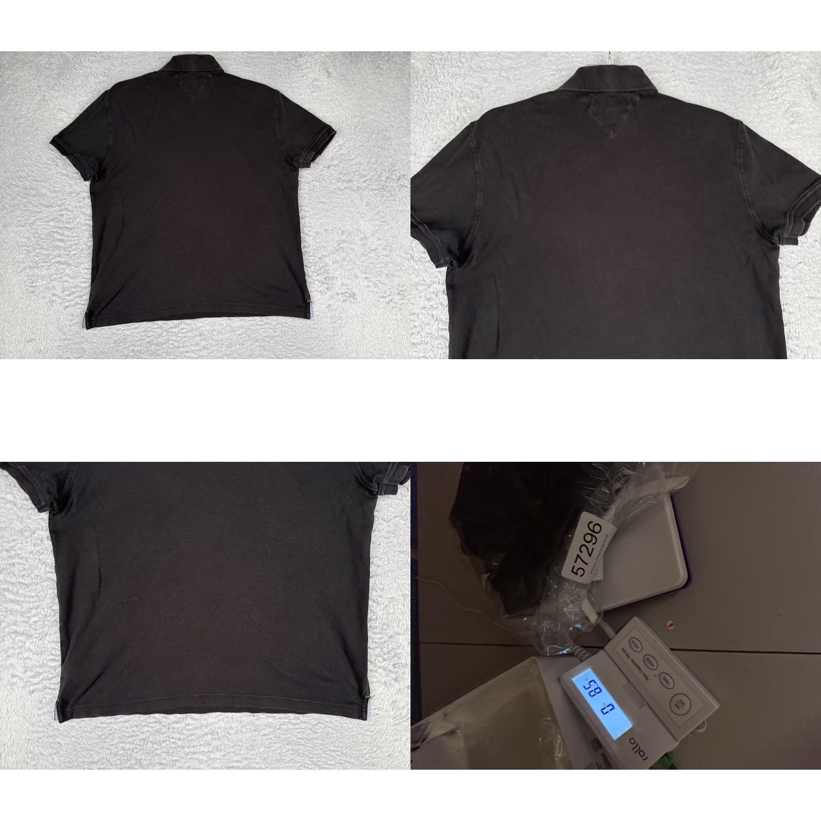 Tommy Hilfiger Tommy Hilfiger Polo Shirt Mens M Black Cotton Custom Fit Logo Casual Knit Size US M / EU 48-50 / 2 - 9 Thumbnail