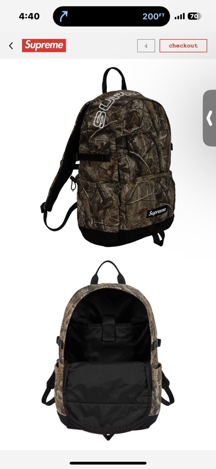 Supreme Supreme real tree camo timber denim cordura backpack Size ONE SIZE - 2 Thumbnail