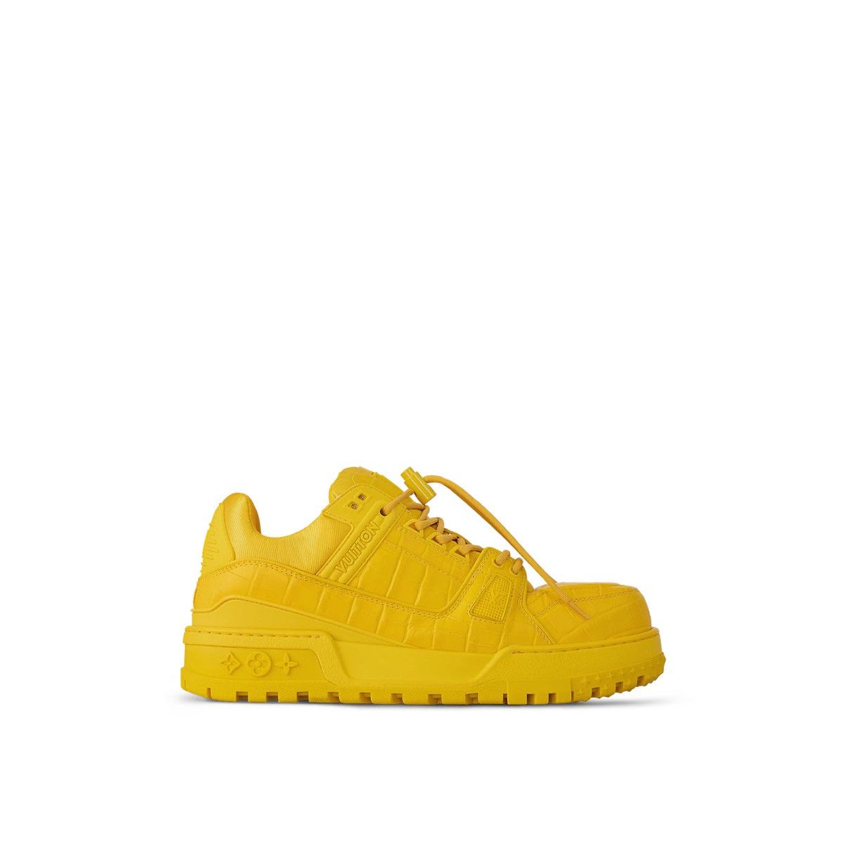 image of Louis Vuitton Maxi Trainer Sneakers In Yellow, Men's (Size 12)