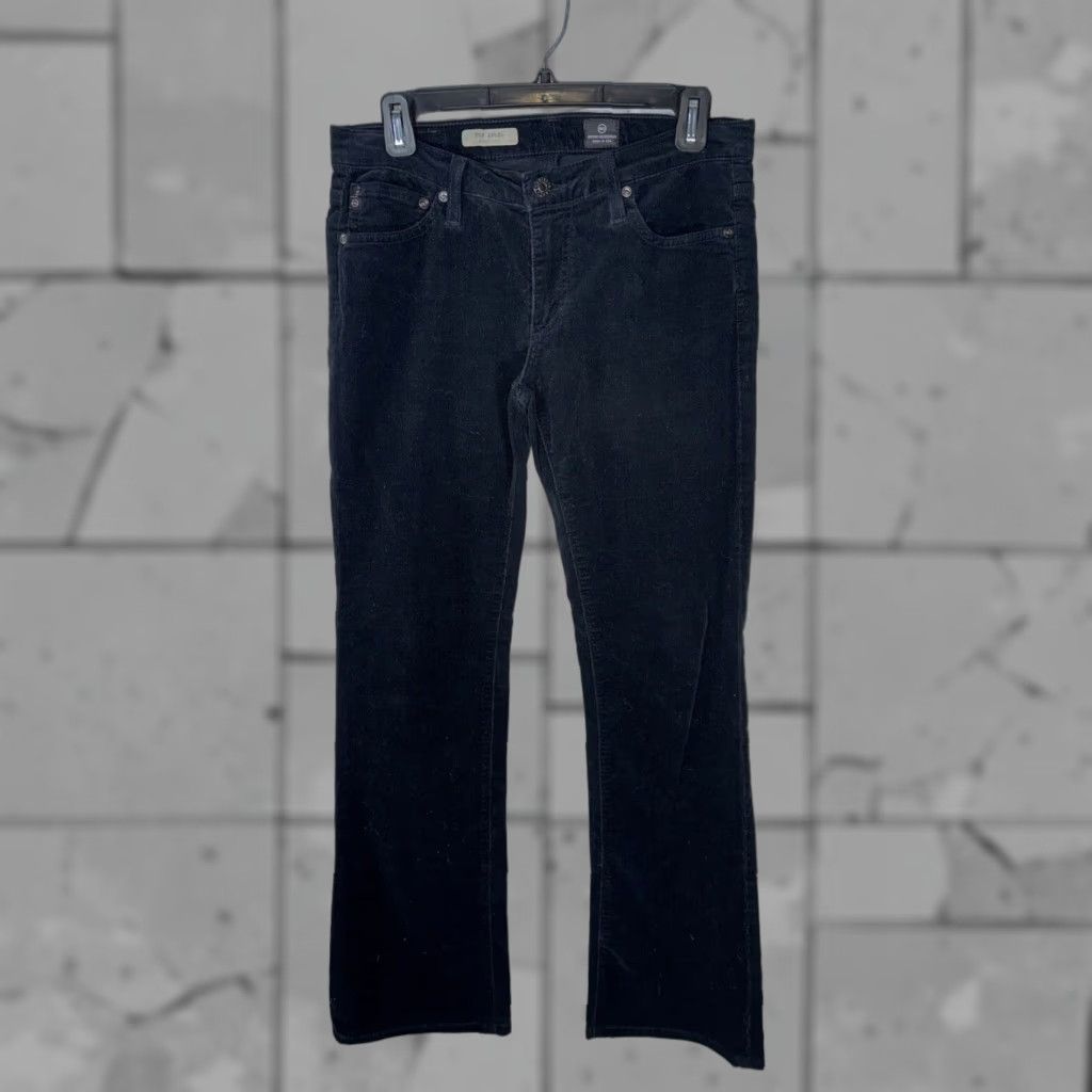 Vintage VINTAGE Adriano Goldschmied The Angel Black Corduroy Bootcut Pants Womens 27R Slim Low Rise 34in Inseam Black Boots? Size 27" / US 4 / IT 40 - 1 Thumbnail