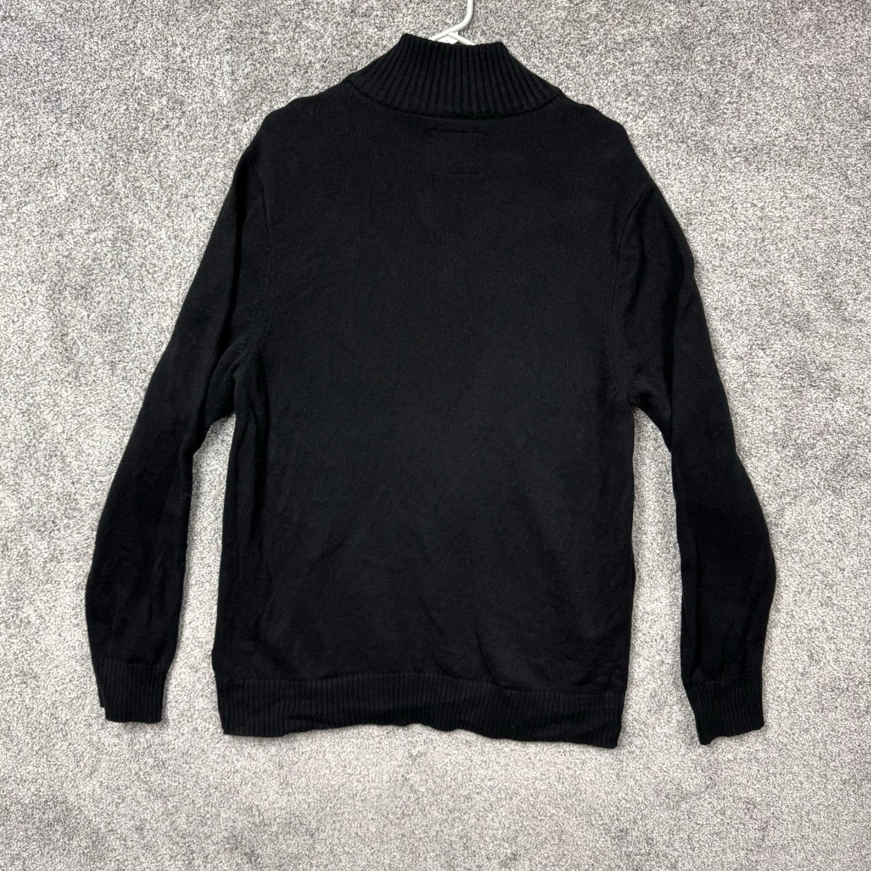 American Eagle Outfitters American Eagle Outfitters Sweater Men 2XL Black 100% Cotton Knit Pullover Long Sleeve Mock Neck Grandpacore Cozy Dark Academia Mens Size US XXL / EU 58 / 5 - 2 Thumbnail