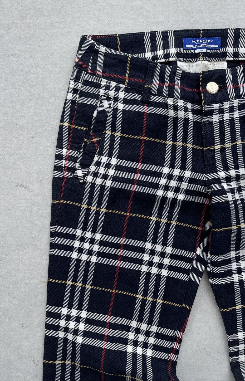 Burberry BURBERRY LONDON BLUE LABEL NOVA CHECK JEANS/PANTS Size 28" / US 6 / IT 42 - 5 Thumbnail