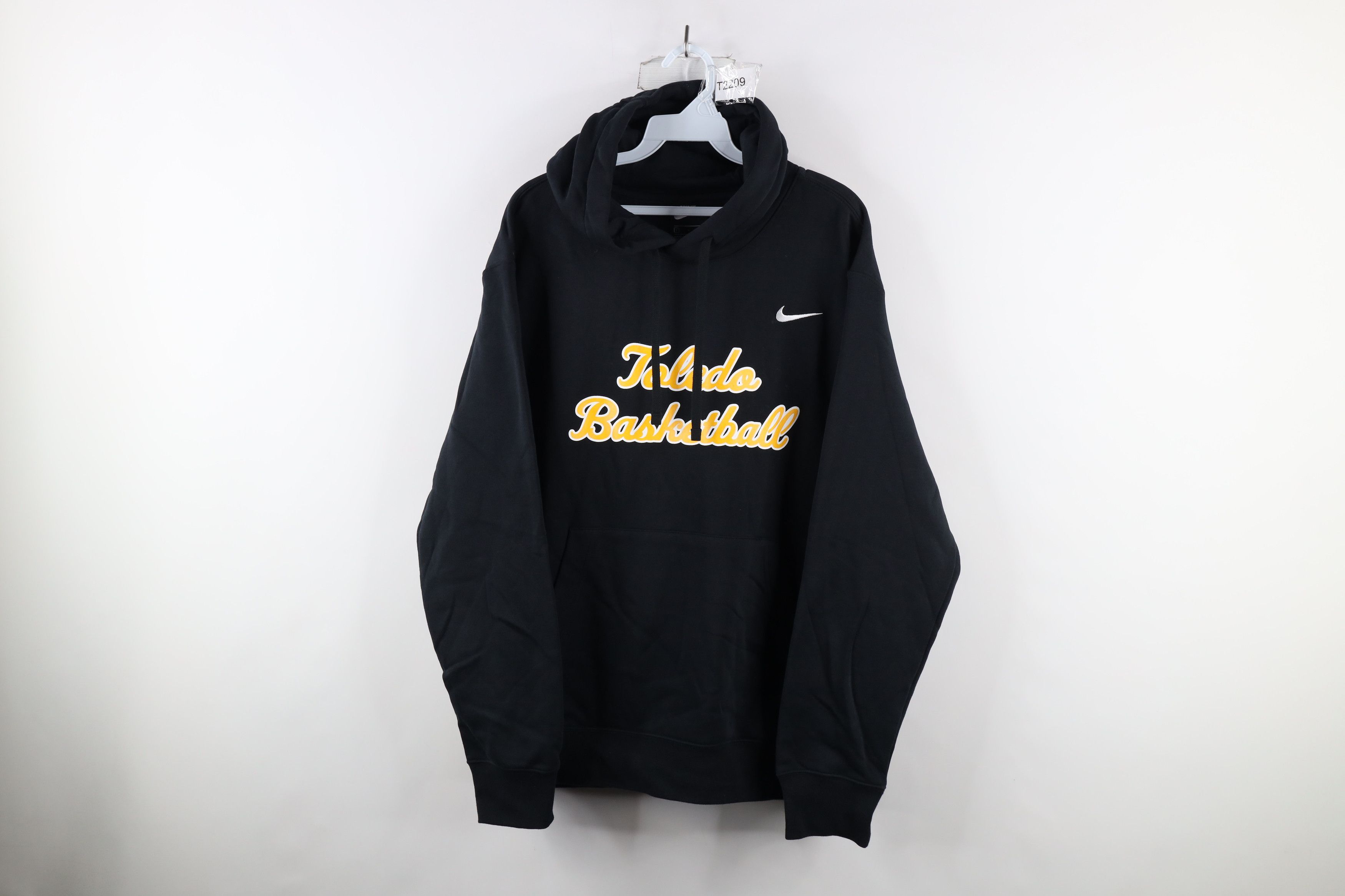 image of Nike University Of Toledo Basketball Hoodie Sweatshirt Black, Men's (Size Large)