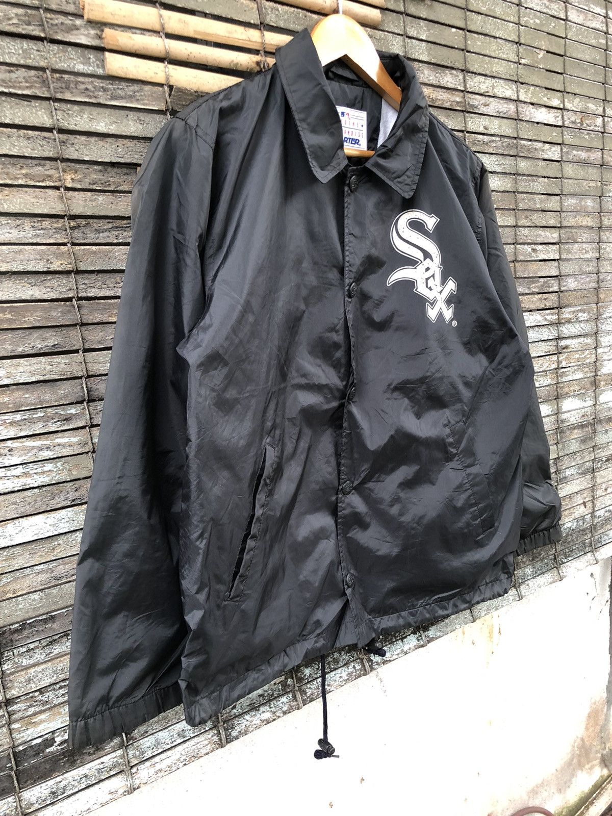 MLB Vintage 90s Starter MLB White Sox Thomas #35 Coach Jacket Size US L / EU 52-54 / 3 - 5 Thumbnail
