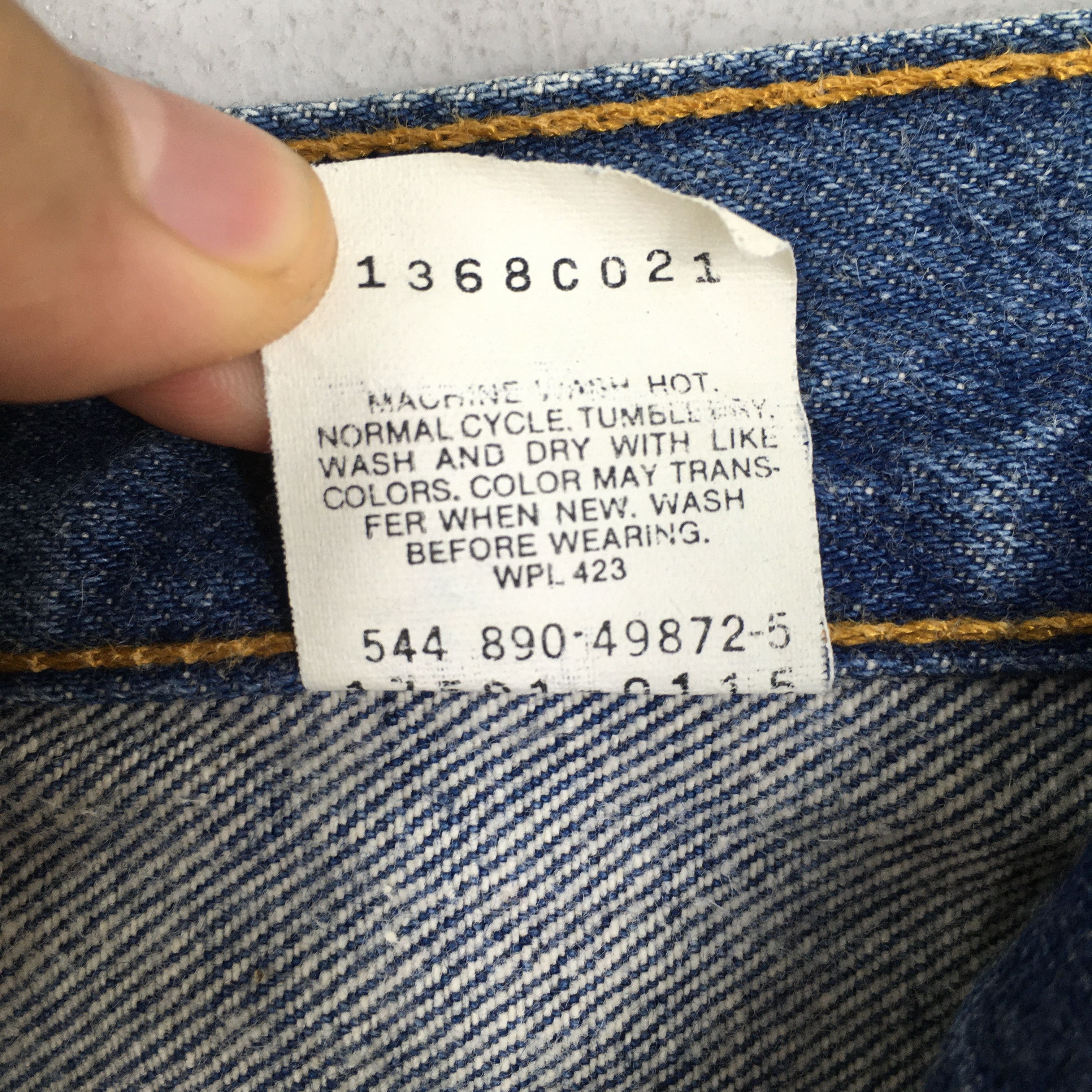 Levi's Size 24x31 Vintage 90s Levi's 501 Faded Blue Jeans S762 Size 24" / US 00 / IT 34 - 9 Thumbnail