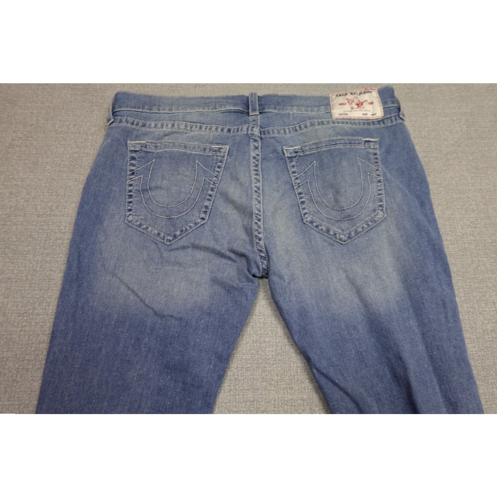 True Religion True Religion Jeans Mens 42x34 Blue Rocco Light Wash Stretch Western Jeans Size US 42 / EU 58 - 4 Thumbnail