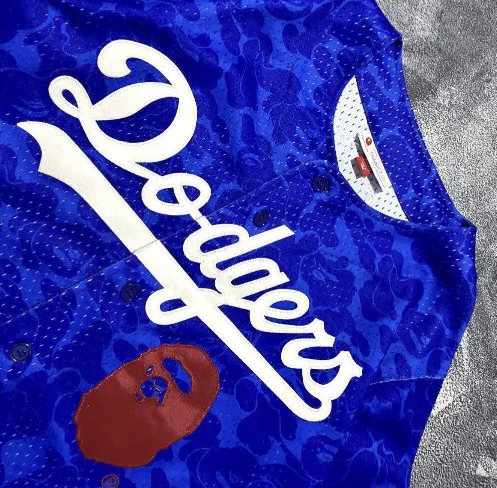 Bape × Mitchell & Ness Bape x Mitchell & Ness Dodgers Jersey Size US S / EU 44-46 / 1 - 3 Thumbnail