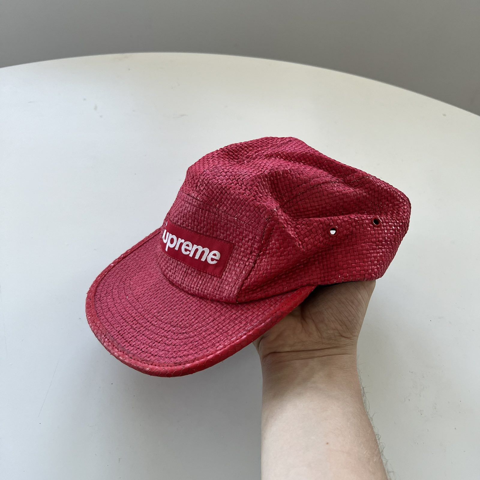 Supreme × Vintage Supreme straw 5 panel red cap Size ONE SIZE - 1 Thumbnail