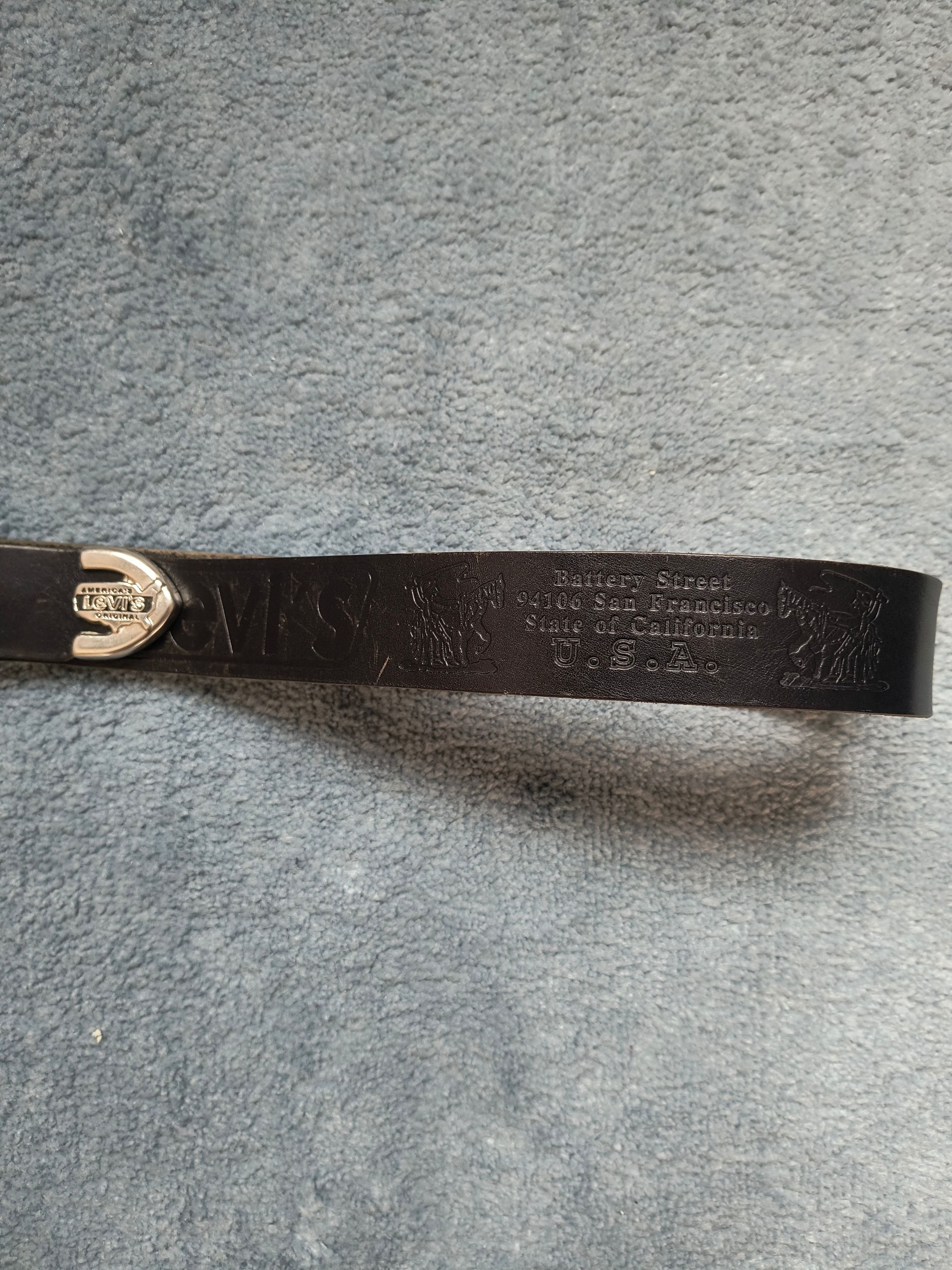 Levi's Levi's Strauss silver belt chrome style big buckle Size 30 - 4 Thumbnail