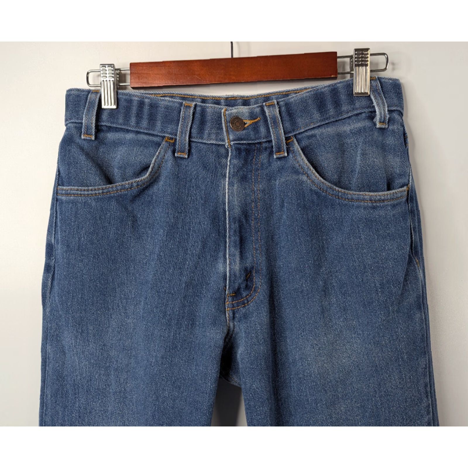 Levi's VINTAGE Levi's 547 Jeans Mens 31 Blue Denim 5-Pocket Straight 90s Boys? Size US 31 - 4 Thumbnail