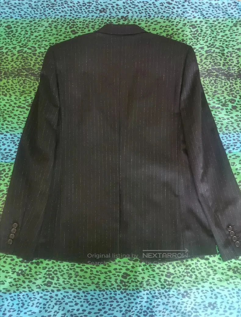 Saint Laurent Paris Saint Laurent Black Silver Thread Blazer. Size US M / EU 48-50 / 2 - 2 Thumbnail