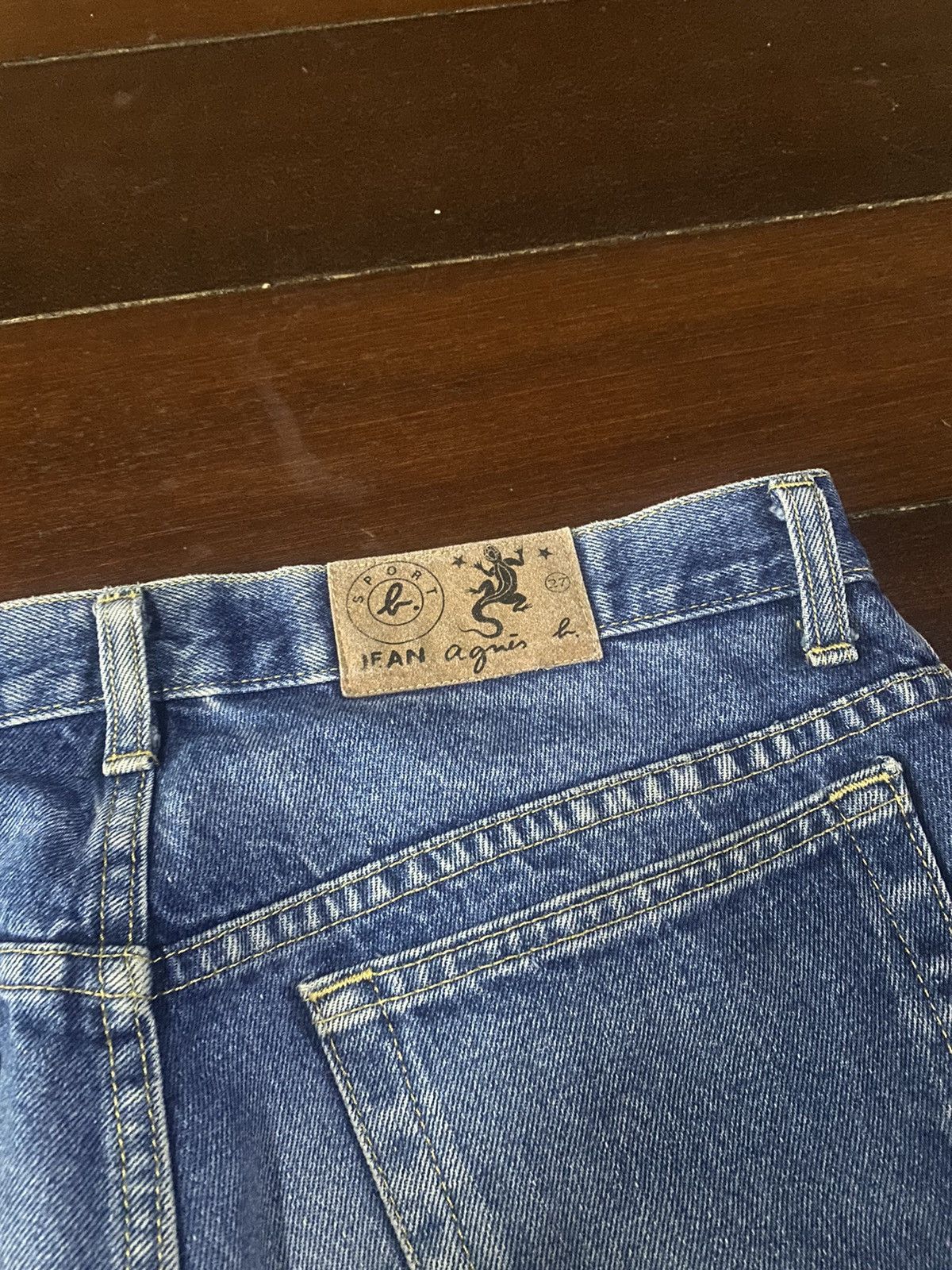 agnes b. FIRE 🔥 vintage 90s AGNES B flare jeans nice faded Size US 34 / EU 50 - 22 Thumbnail