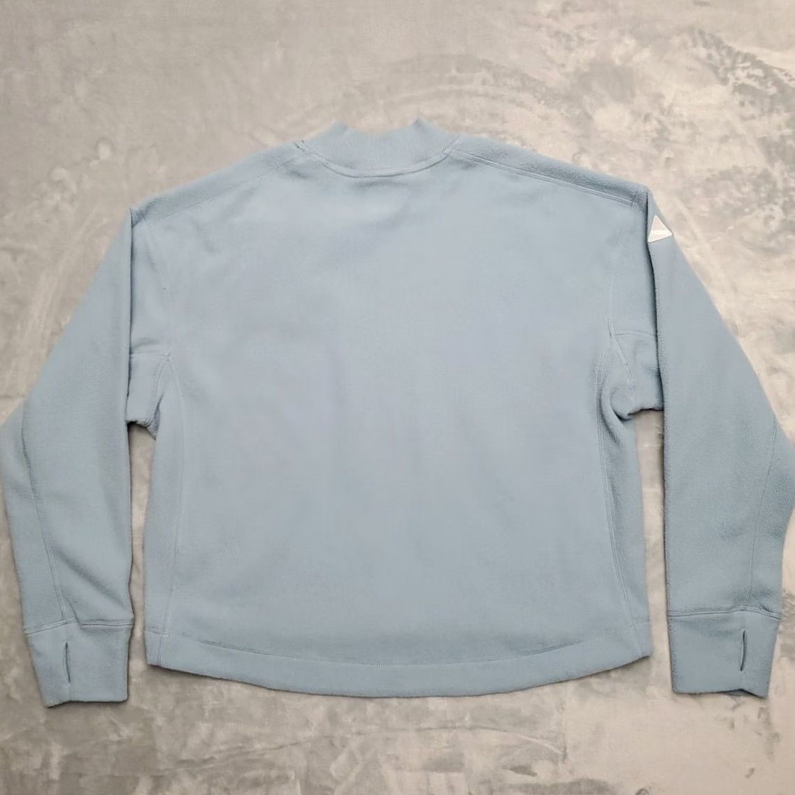 Vintage Hoka One Fleece Pullover Womens Medium Blue Long Sleeve Casual Top Thumb Holes Size M / US 6-8 / IT 42-44 - 7 Thumbnail
