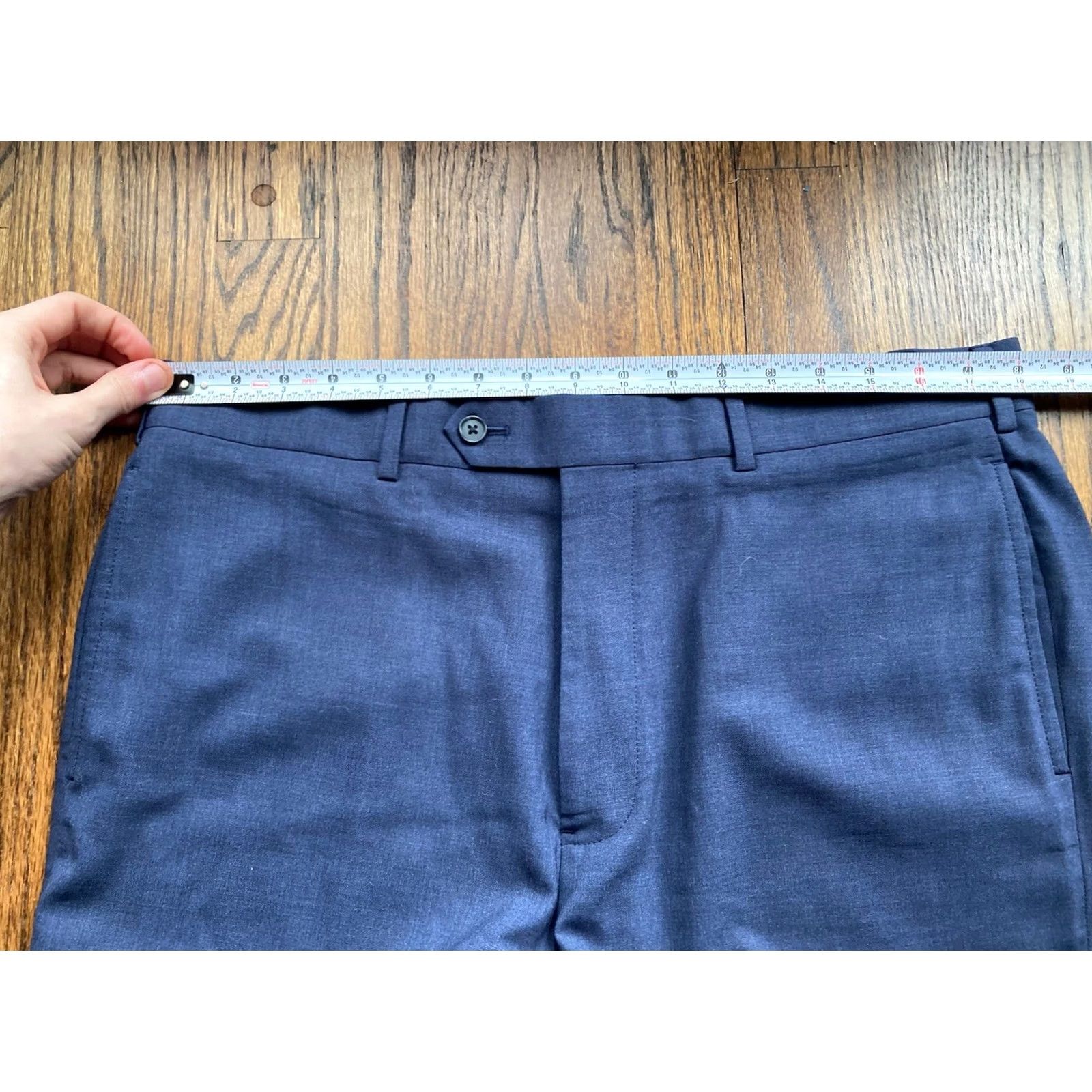 Brooks Brothers Brooks Brothers Dress Pants Mens 36x29 Navy Blue Wool Flat Front Regular Slacks Mens Dress Pants Blue Wool Classic Madison Slacks Size US 36 / EU 52 - 6 Thumbnail