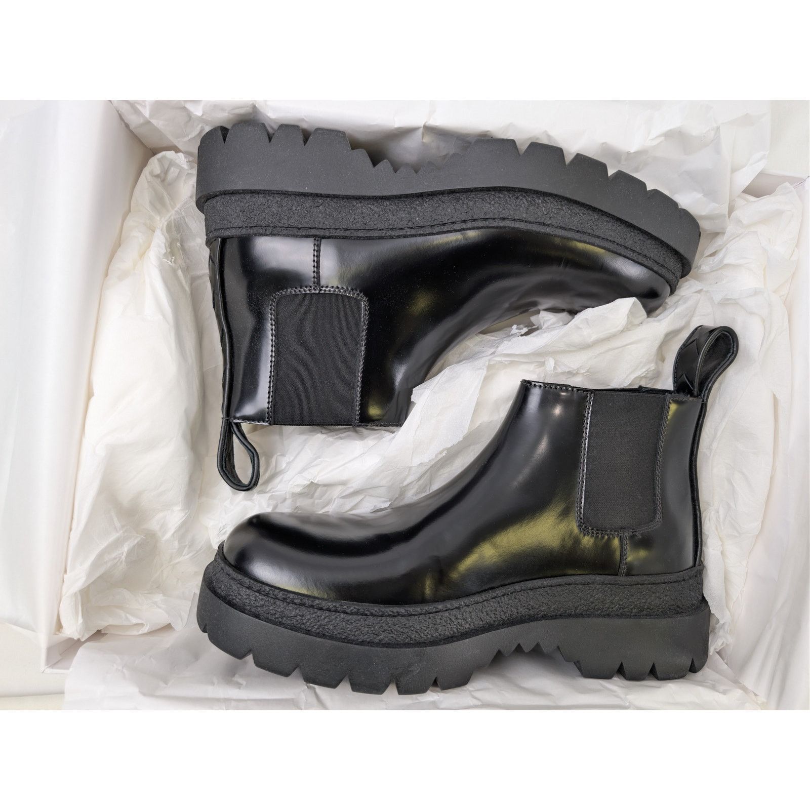 Bottega Veneta o1rshd1 Texas Calf Highway Ankle Boots in Black Size US 8 / EU 41 - 18 Thumbnail