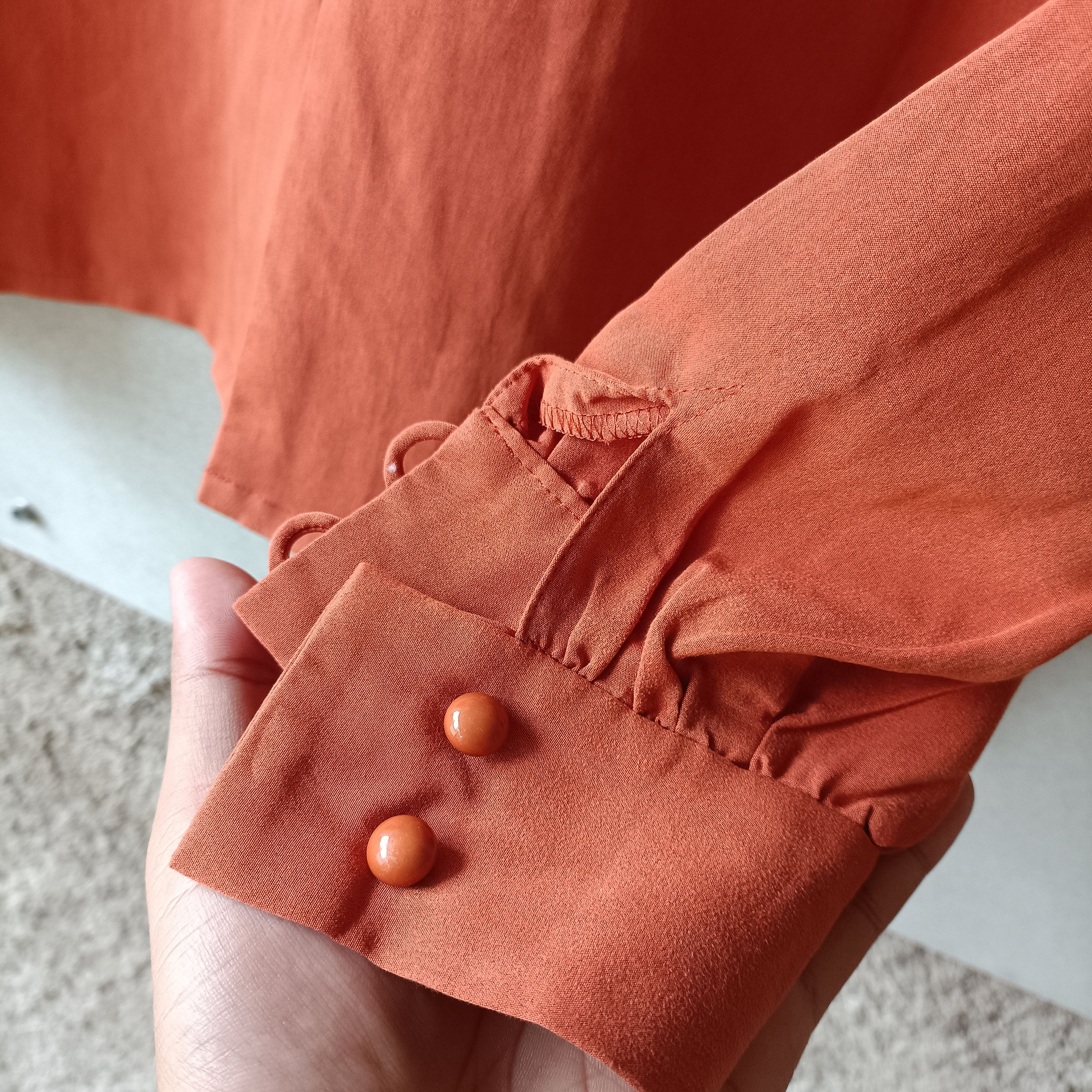 Balenciaga Vintage Balenciaga Ruffle tops blouses Size M / US 6-8 / IT 42-44 - 5 Thumbnail