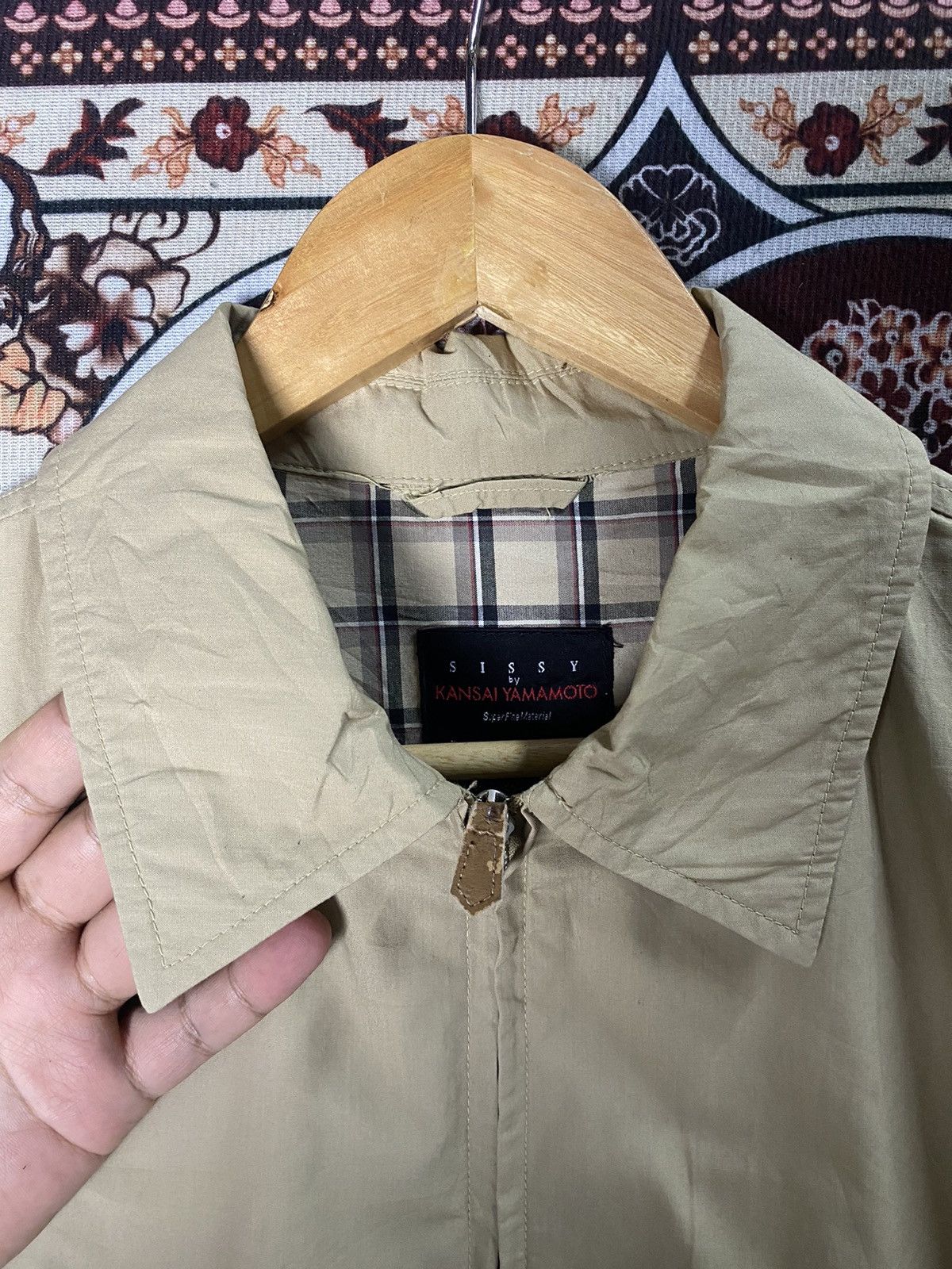 Japanese Brand × Kansai Yamamoto Kansai Yamamoto Beige Zipper Jacket Size US M / EU 48-50 / 2 - 9 Thumbnail