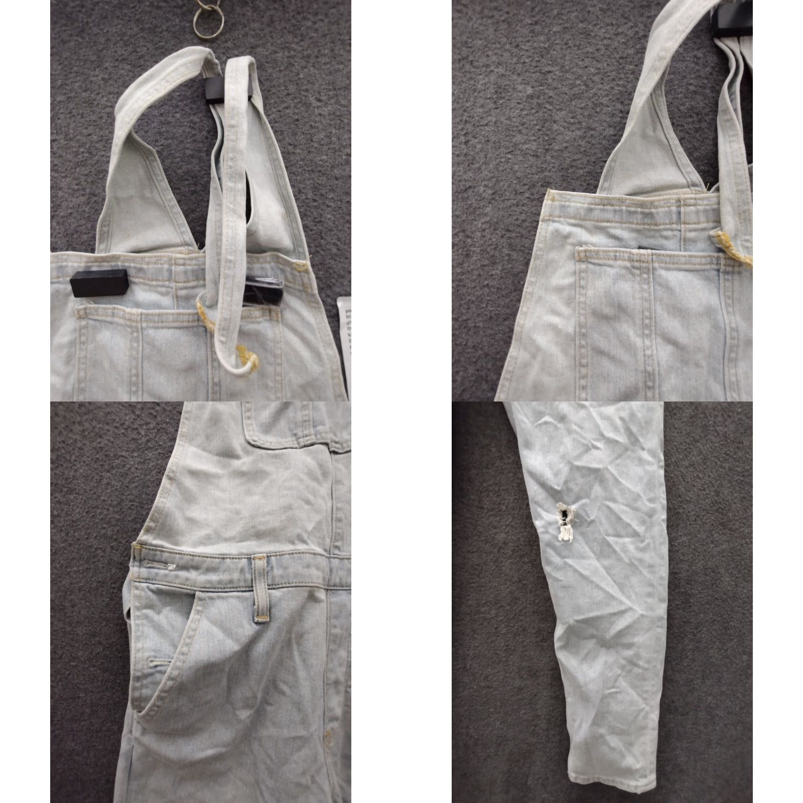 Vintage VINTAGE Unbranded Overalls Jumpsuit Women's Blue White 70s Hippy 32x28 Casual Mens or Womens? Size 24" / US 00 / IT 34 - 8 Thumbnail