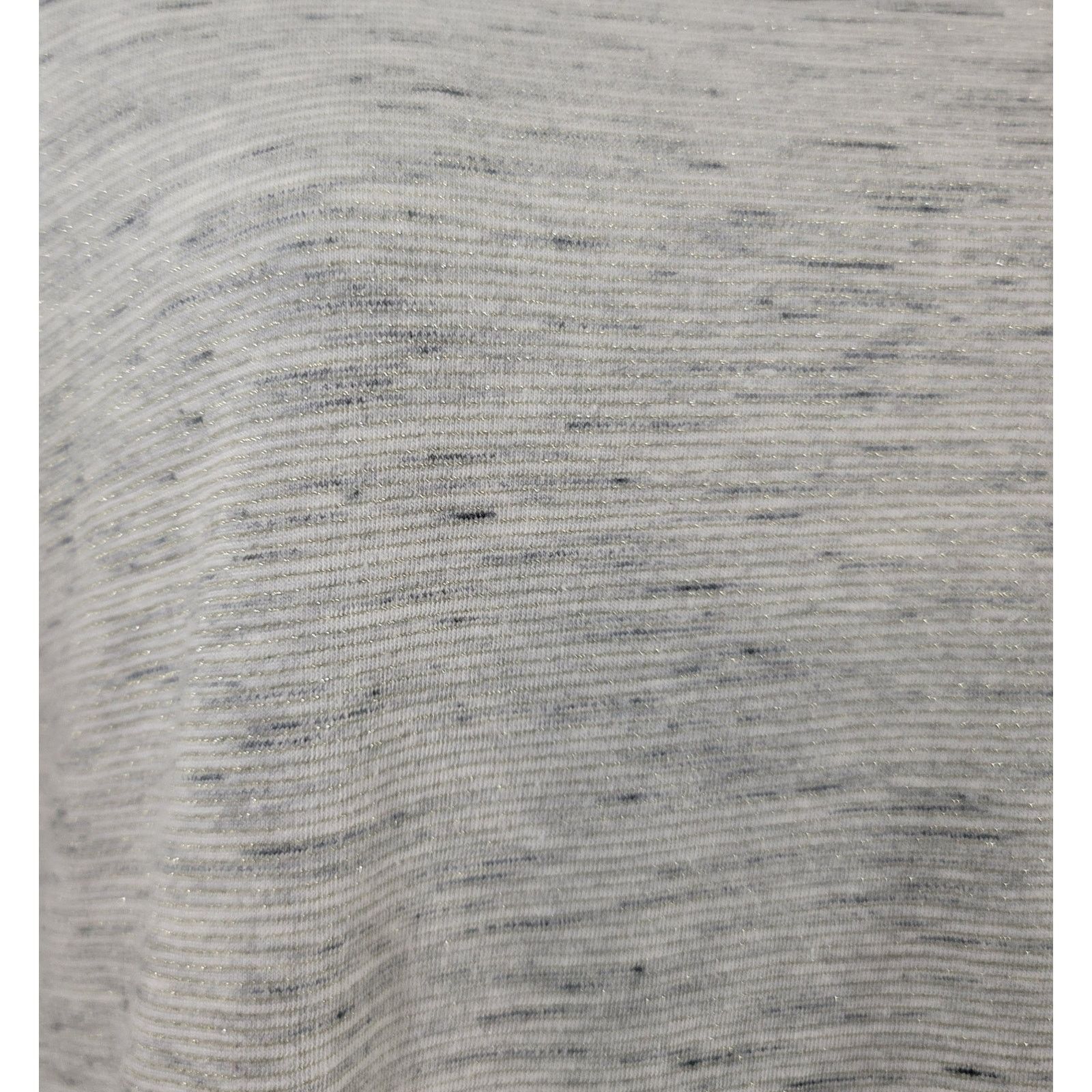 Other Loft Gray Heather Gold Metallic Top Medium Lightweight Soft Size M / US 6-8 / IT 42-44 - 2 Thumbnail