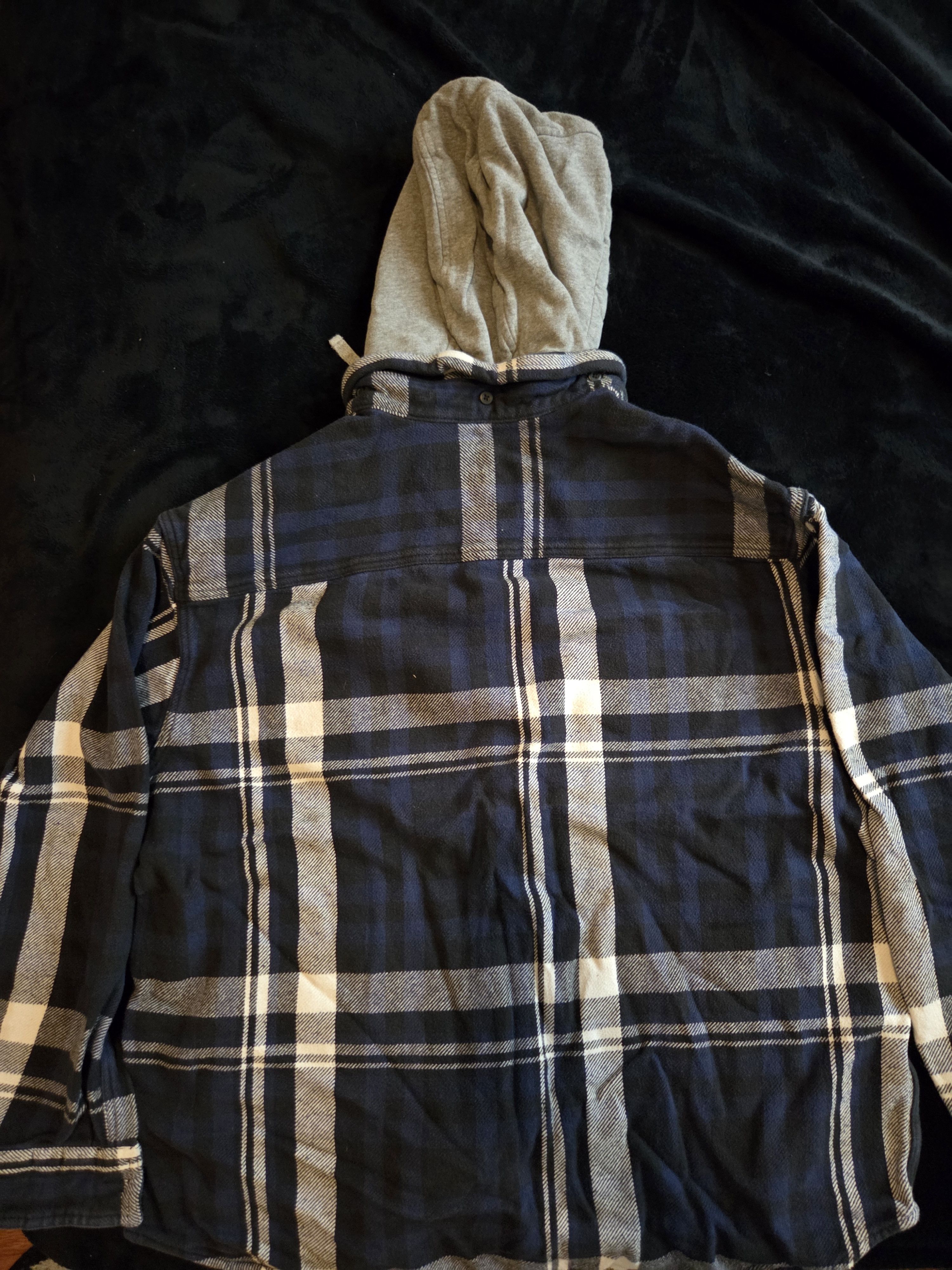 American Eagle Outfitters American Eagle Flannel Hoodie Size US XXL / EU 58 / 5 - 2 Thumbnail