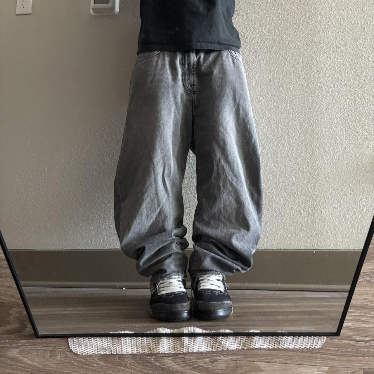 Vintage Crazy Vintage Y2K/2000s Faded Black Grunge Denim Jeans! 34x27 Size US 34 / EU 50 - 1 Thumbnail
