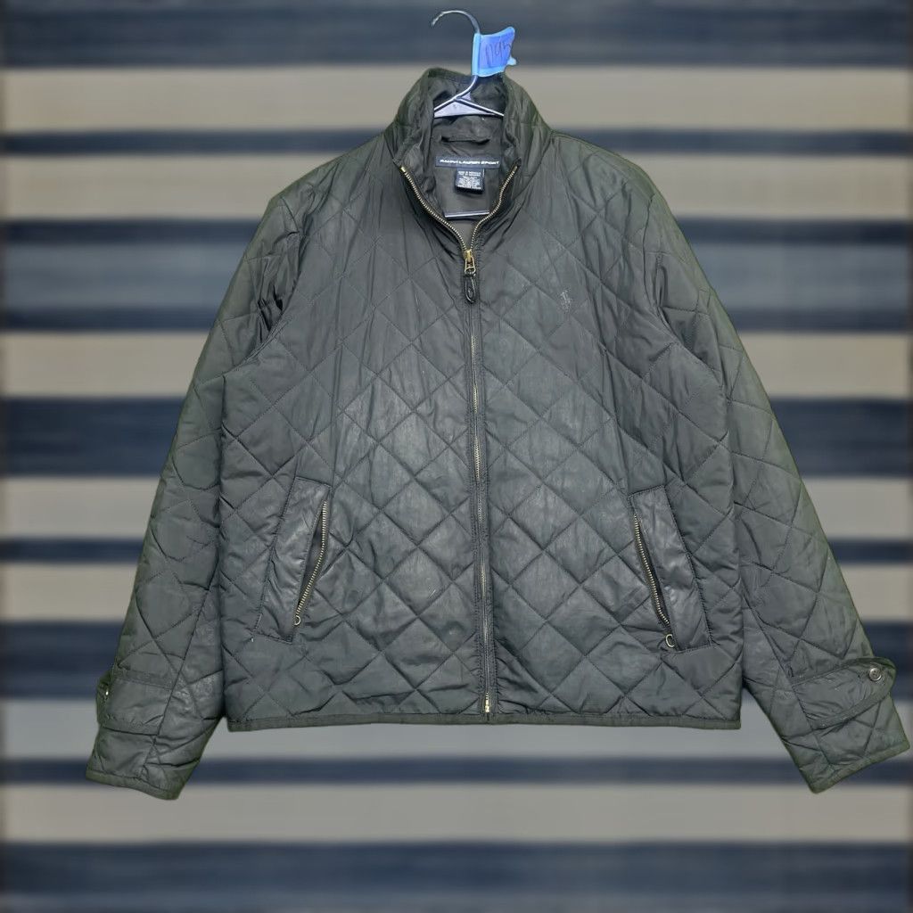 Ralph Lauren Ralph Lauren Jacket Womens Medium Black Quilted Zip Up Collared Designer Puffer Size M / US 6-8 / IT 42-44 - 1 Thumbnail