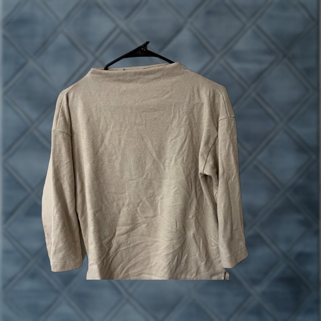 Banana Republic Banana Republic Womens Knit Sweater 3/4 Sleeve Beige Pullover Crew Neck Size S Classic Knit Front Open Knit Size S / US 4 / IT 40 - 1 Thumbnail