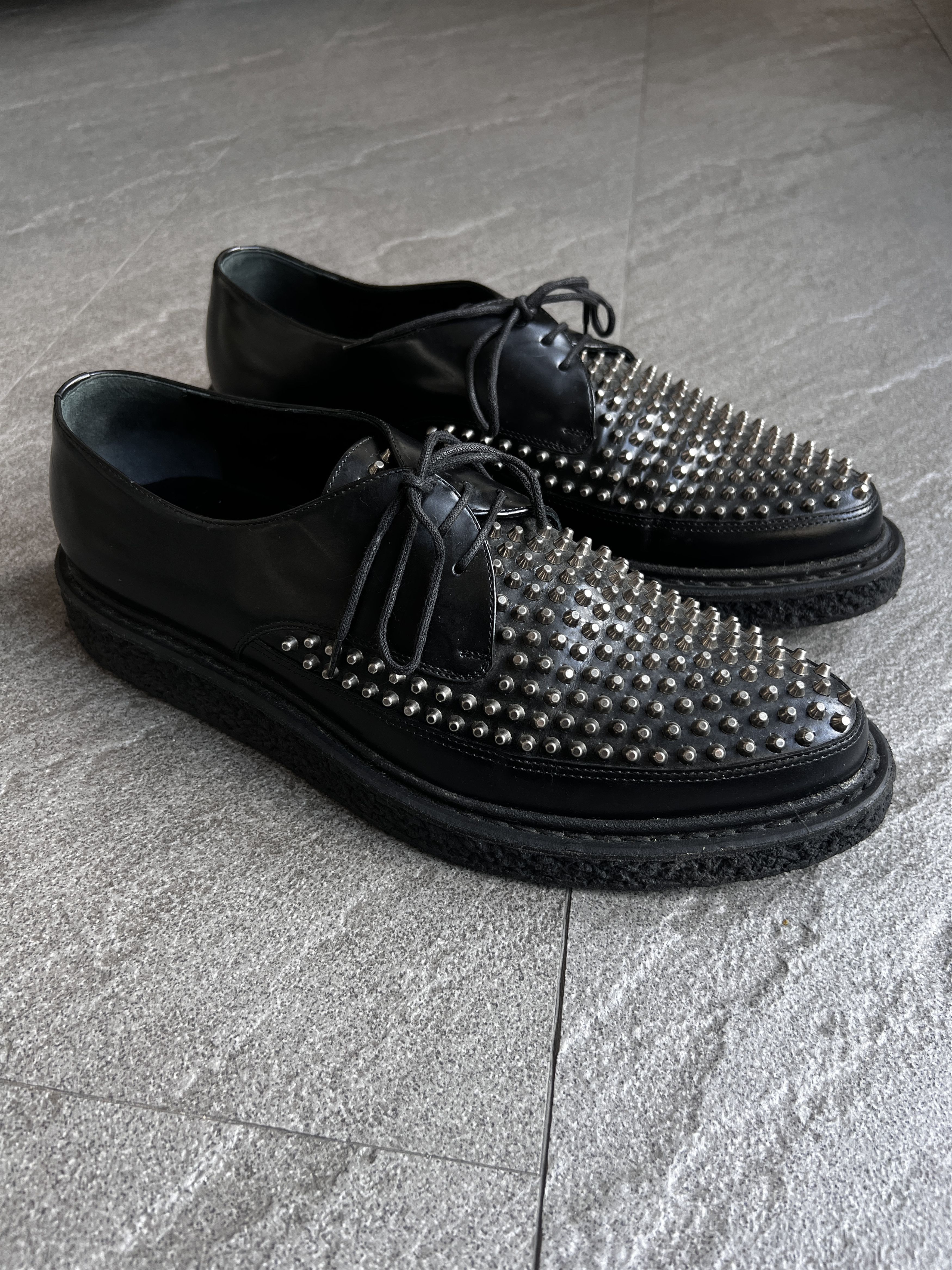 ac8233　saint laurent paris creeper Hedi Slimane × Saint Laurent Paris 14FW Leopard Creepers Sz40