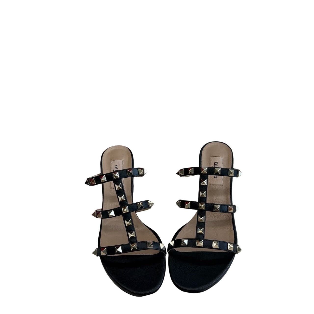 Valentino Valentino Rockstud Black Sandals Size 37 Size US 7 / IT 37 - 1 Thumbnail