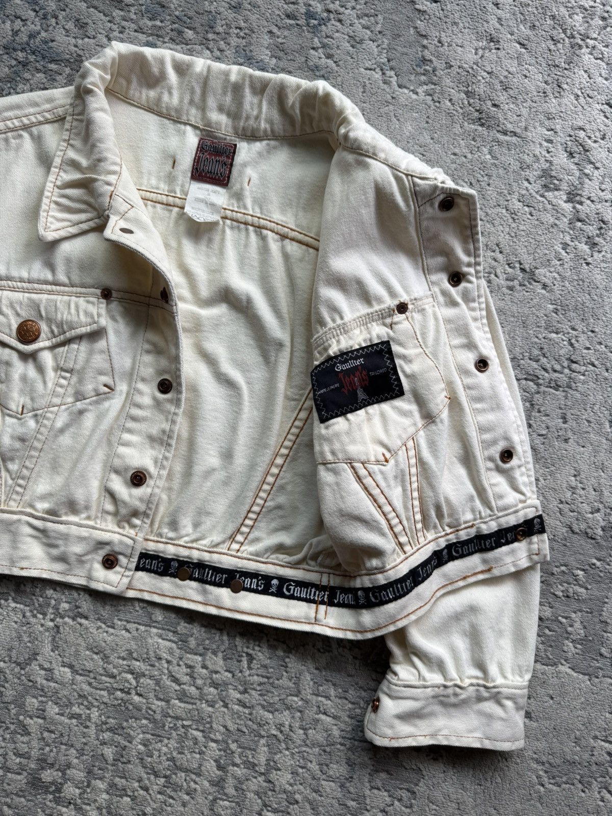 Jean Paul Gaultier Jean paul Gaultier Jeans Vintage 90s Shorty Jacket size 38 Size M / US 6-8 / IT 42-44 - 11 Thumbnail
